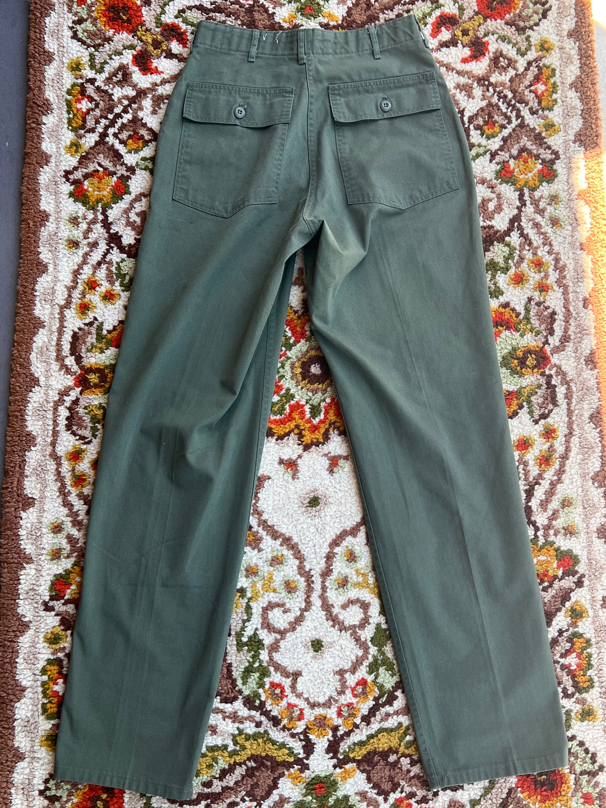 Vintage 1970s OG-507s Green Cargo Pants Size 30- POST VIETNAM WAR