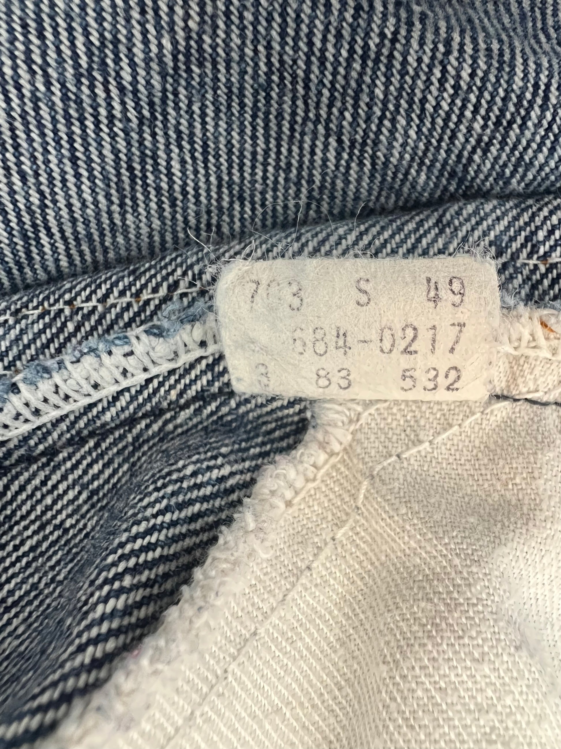 '80s Levi's Vintage Orange Tab Dark Wash Flare Jeans