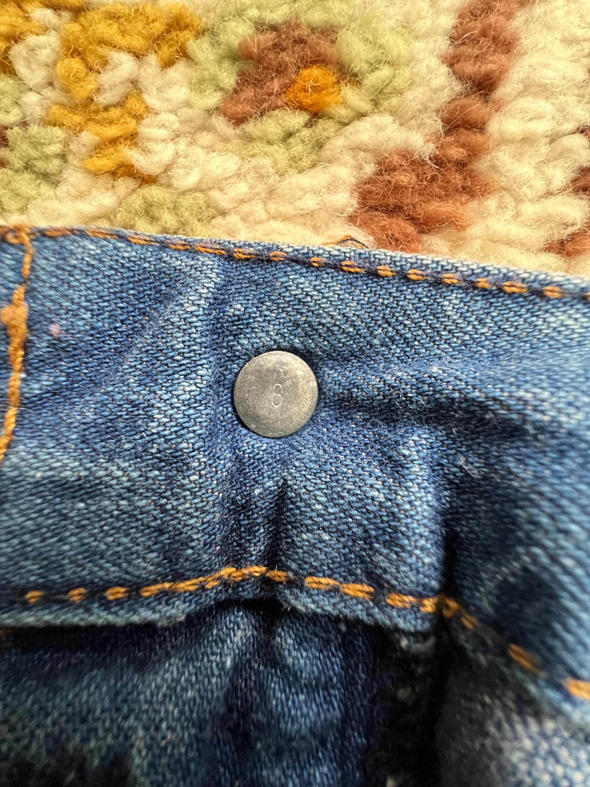 '70s Levi's Vintage Orange Tab 514 Dark Wash Jeans 31x34