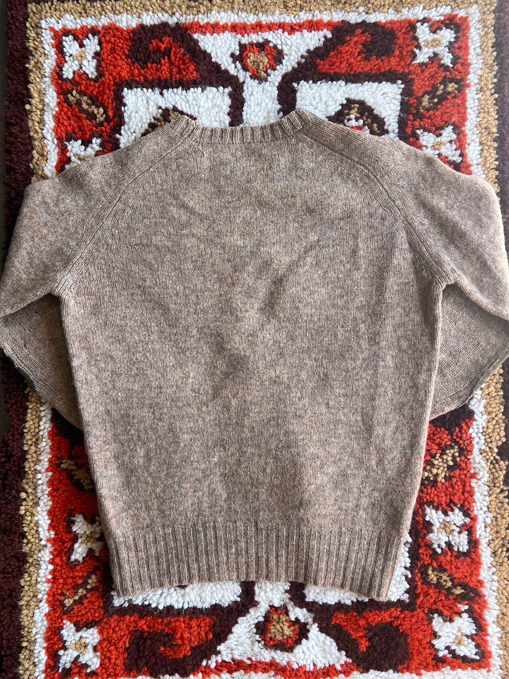 Vintage 1970s Brooks Brothers Brown Wool Sweater Size M- MADE IN SCOTLAND