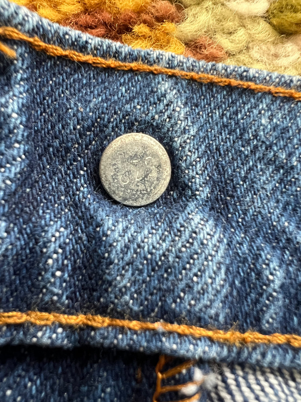 '80s Levi's Vintage Orange Tab Dark Wash Flare Jeans