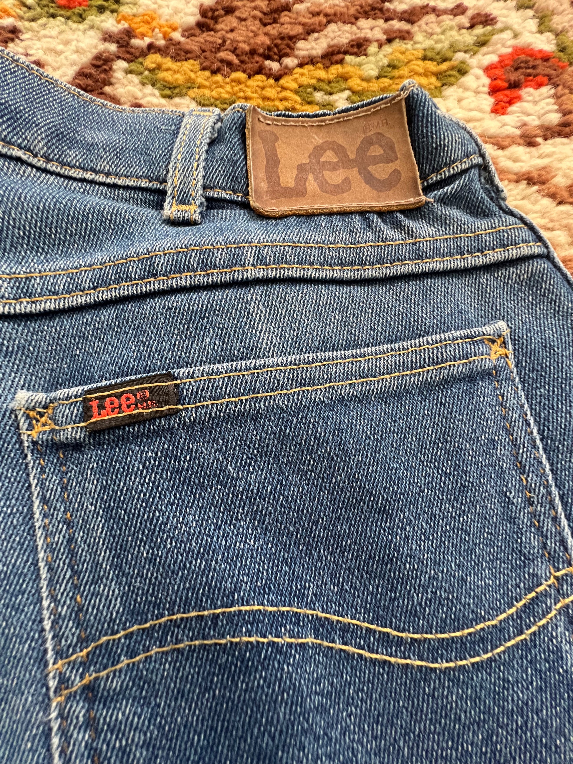 '80s-'90s Lee Riders Vintage Medium Wash Boot-Cut Jeans