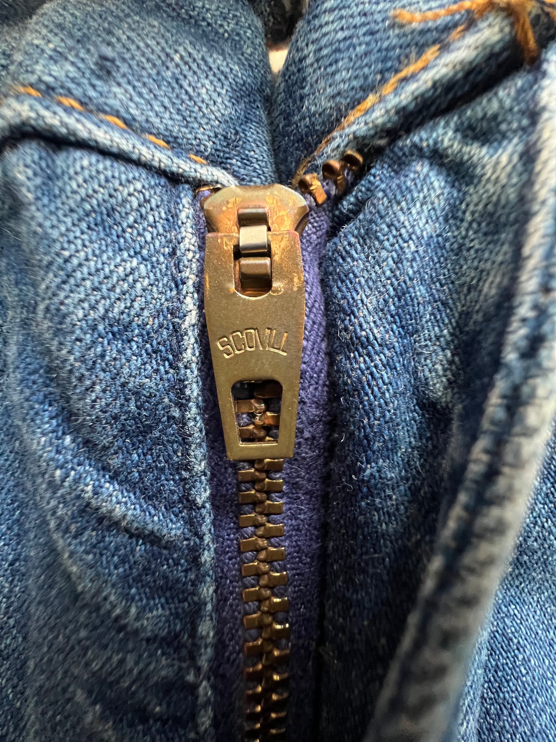 '70s Levi's Vintage Orange Tab 514 Dark Wash Jeans 31x34