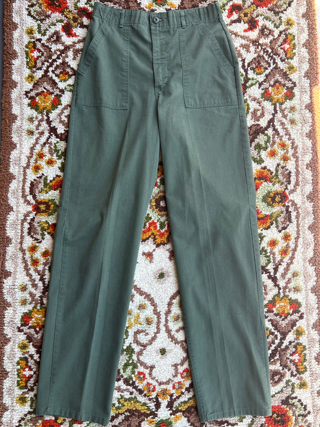 Vintage 1970s OG-507s Green Cargo Pants Size 30- POST VIETNAM WAR