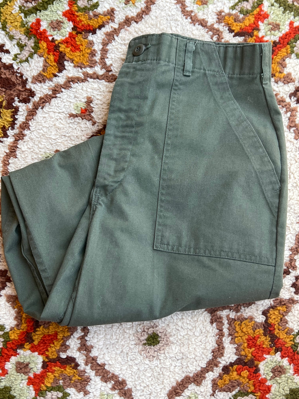 Vintage 1970s OG-507s Green Cargo Pants Size 30- POST VIETNAM WAR