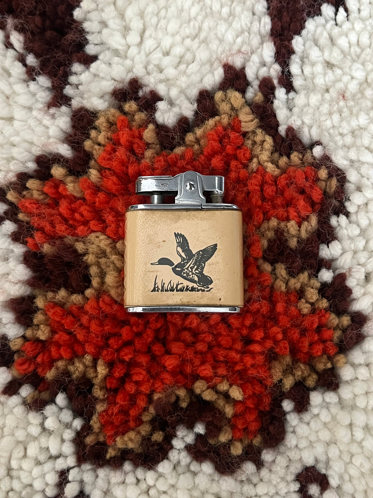 Vintage 1950s–1960s Vernco Duck Graphic Lift-Arm Lighter – Jena Louisiana Promo
