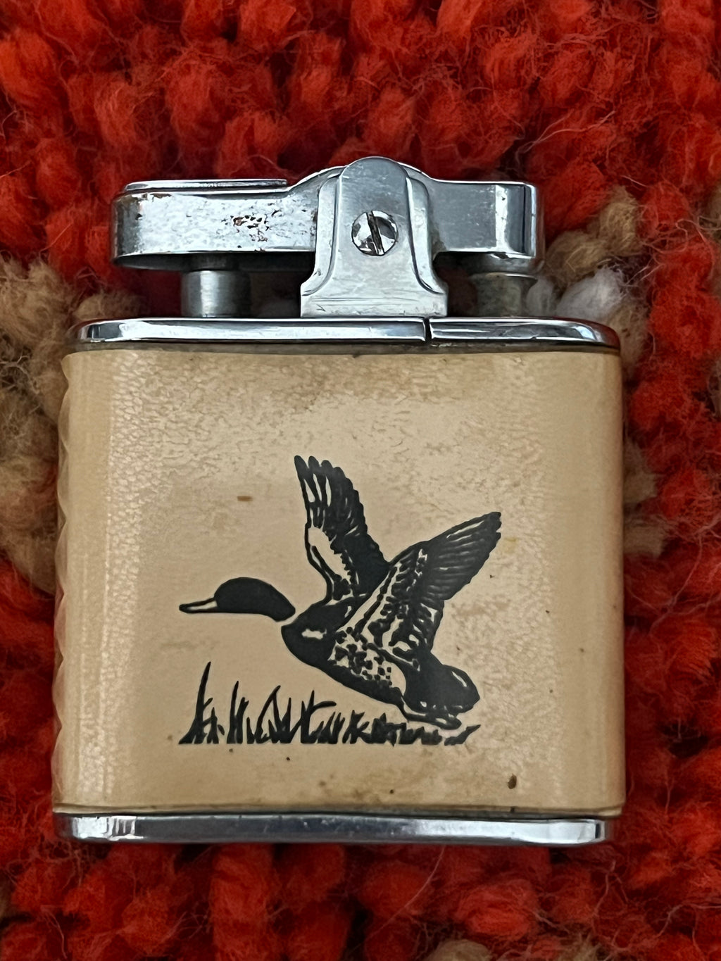 Vintage 1950s–1960s Vernco Duck Graphic Lift-Arm Lighter – Jena Louisiana Promo