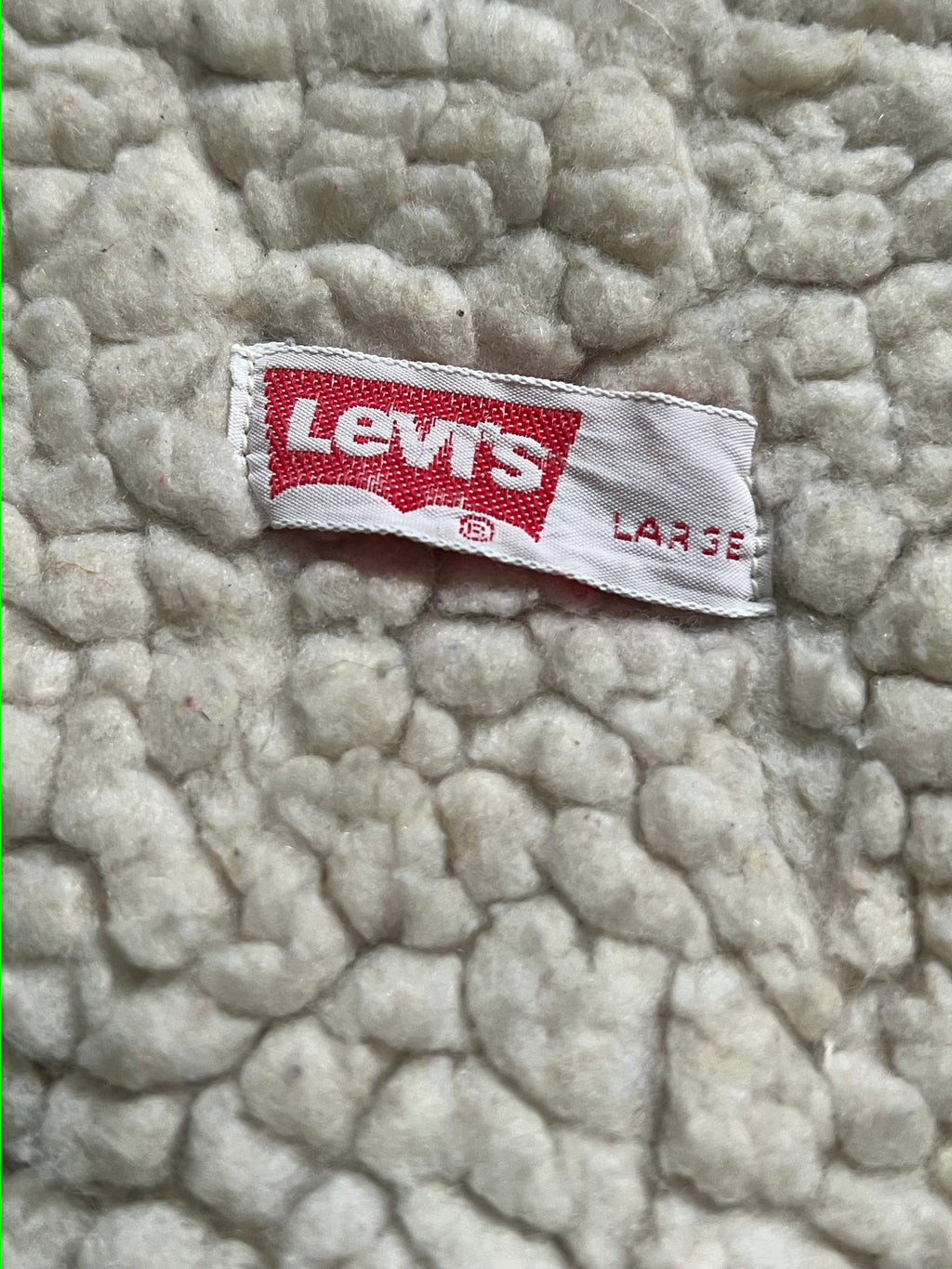 Vintage 1970s Levi's Light Wash Orange Tab Sherpa Lined Denim Vest Size L-MADE IN USA