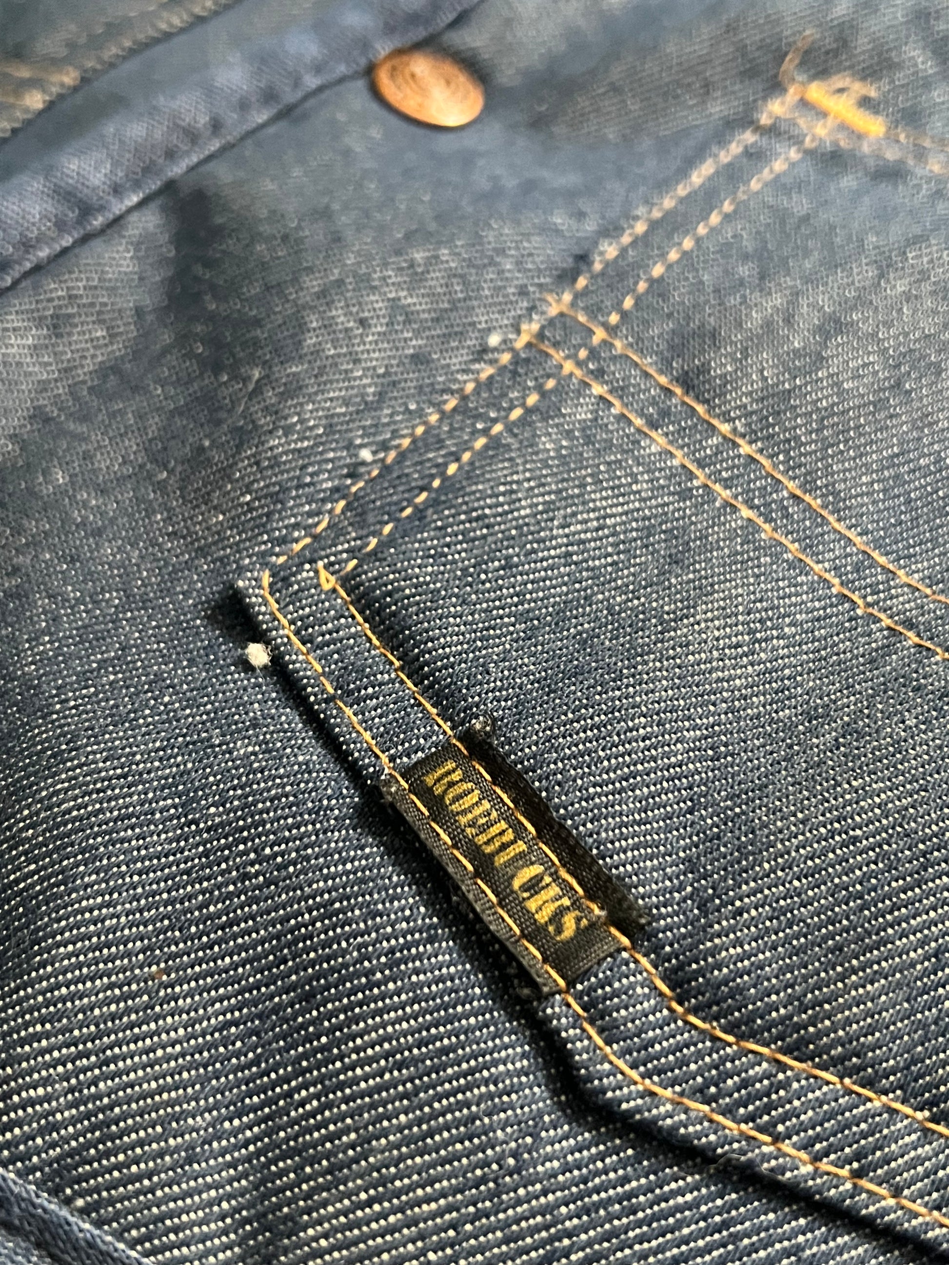 70's Vintage Sears Roebucks Dark Wash Denim Vest- Sherpa Lined, USA Made