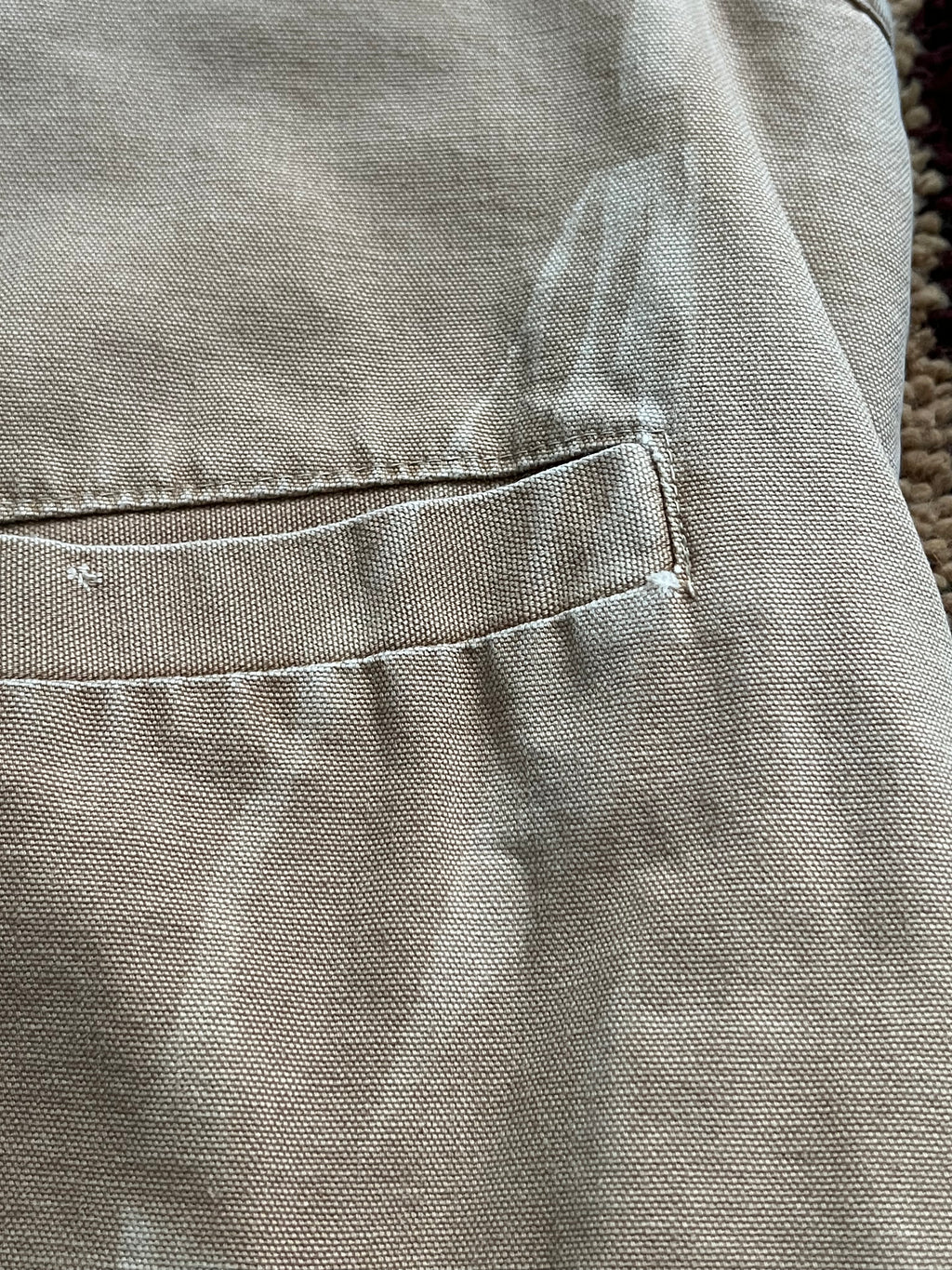 80's Vintage Carhartt Tan Canvas Vest- Sherpa Lined, USA Made