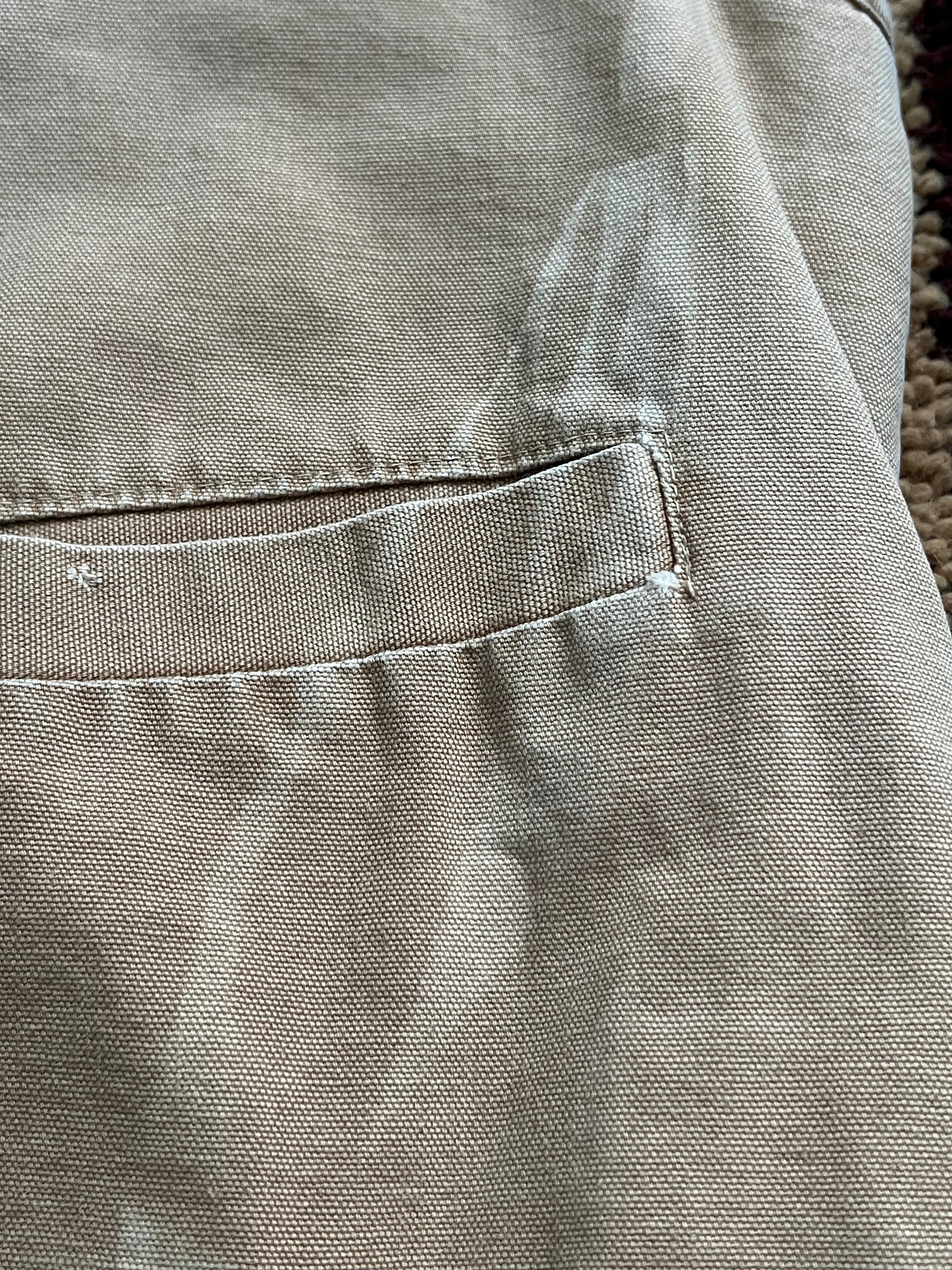 80's Vintage Carhartt Tan Canvas Vest- Sherpa Lined, USA Made