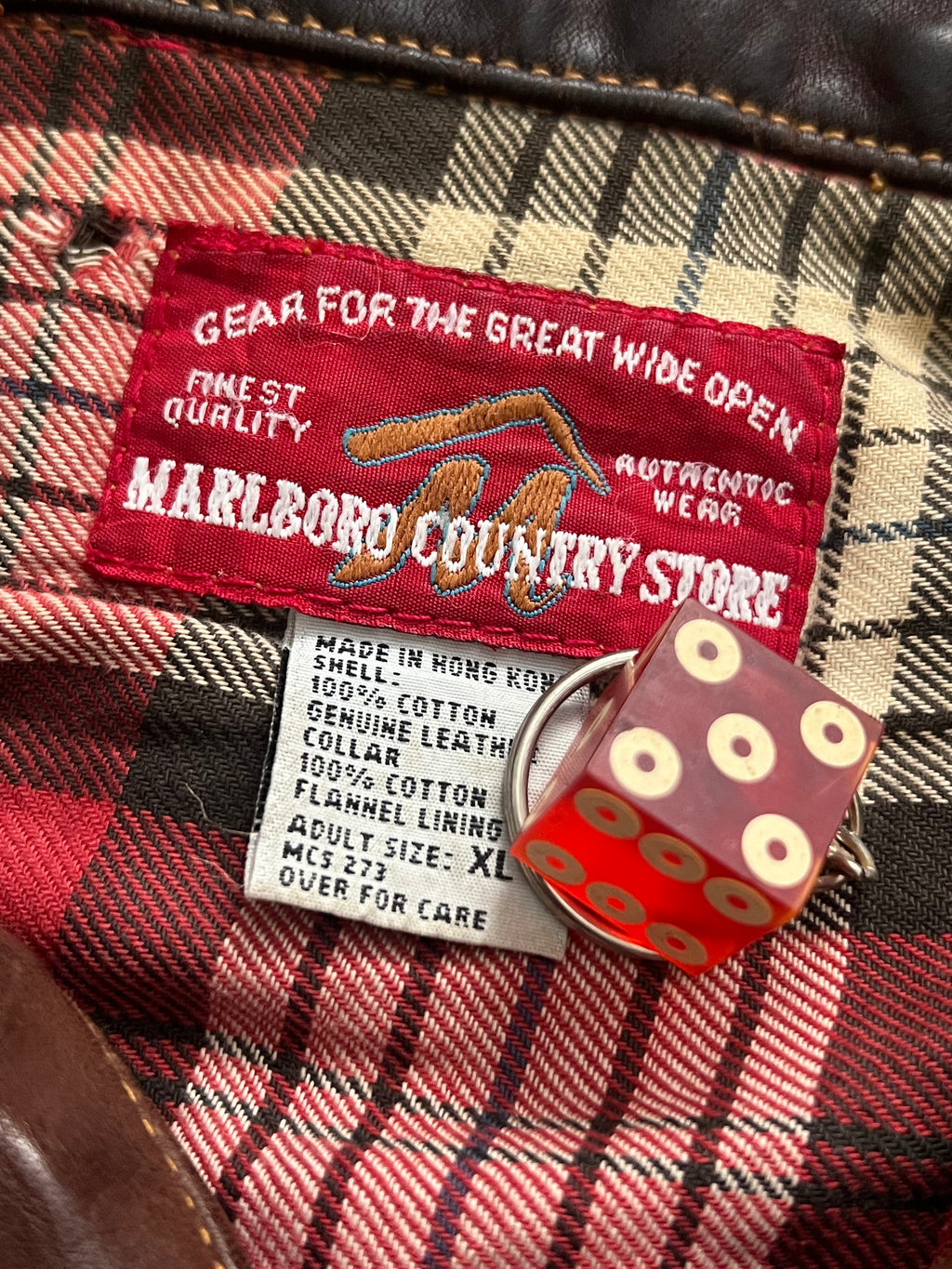 90s Vintage Marlboro Country Store Distressed Denim Jacket-Light Wash