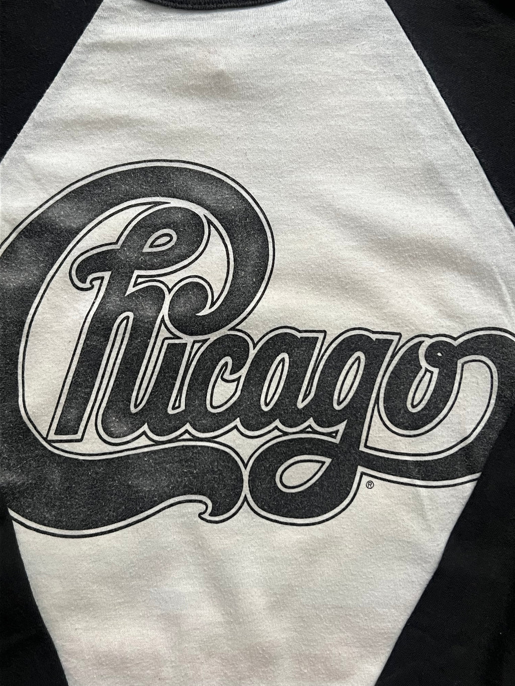 Vintage 1980s Signal Chicago Band Raglan Band T-Shirt MEDIUM- Single Stitch, Made In USA