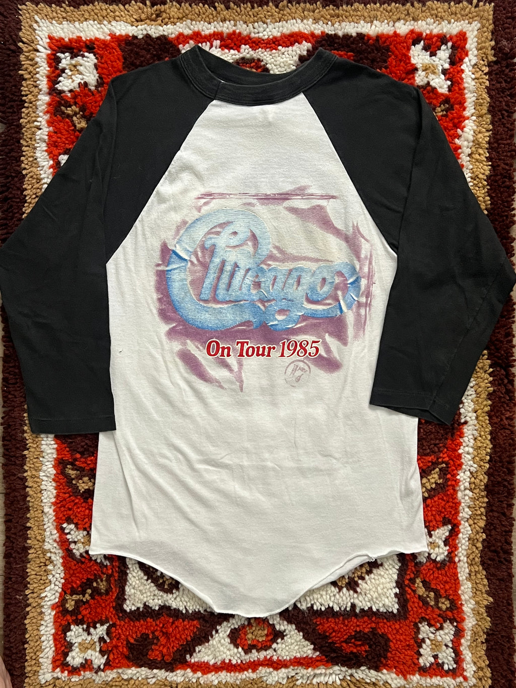 Vintage 1980s Signal Chicago Band Raglan Band T-Shirt MEDIUM- Single Stitch, Made In USA