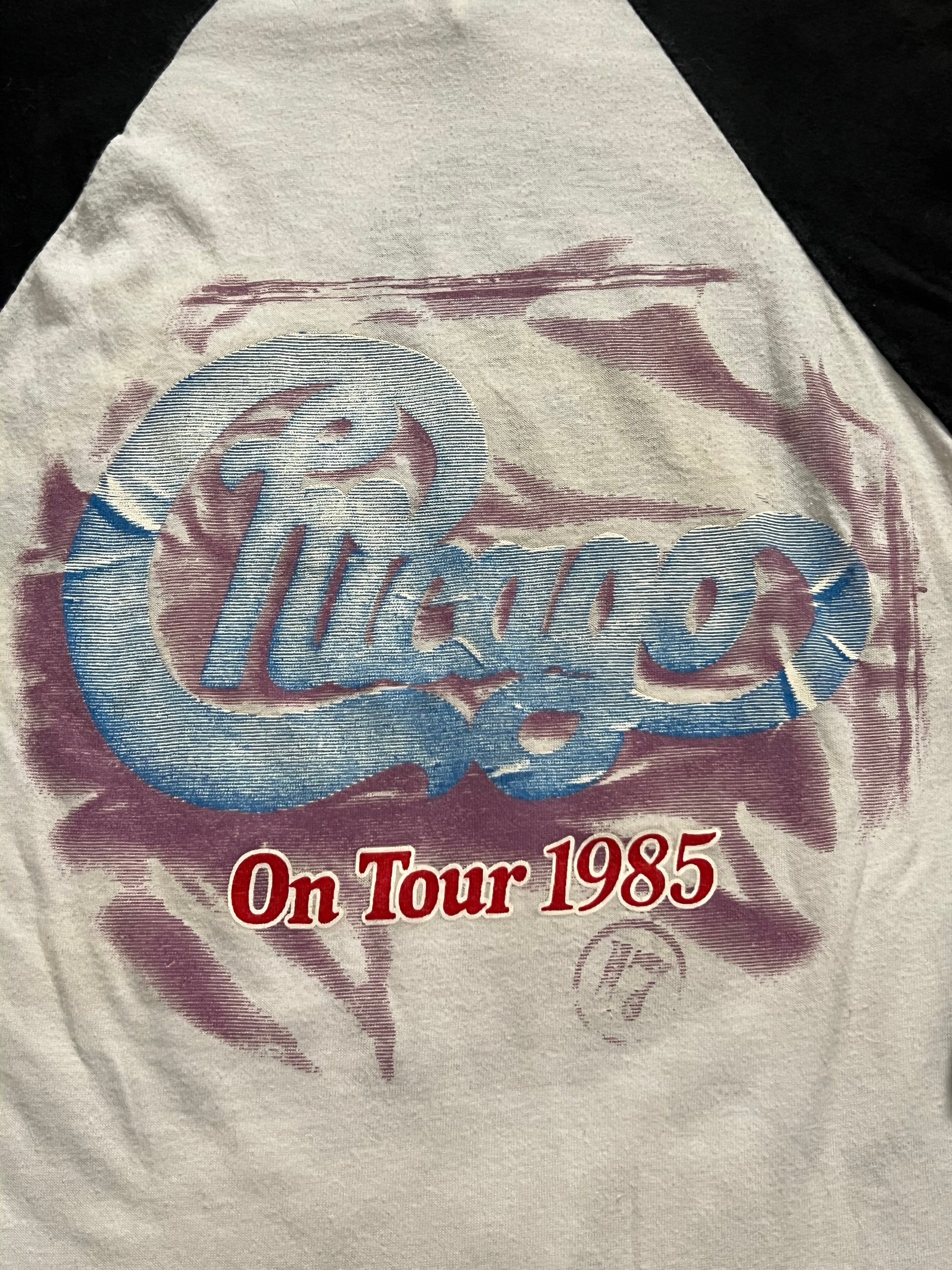 Vintage 1980s Signal Chicago Band Raglan Band T-Shirt MEDIUM- Single Stitch, Made In USA