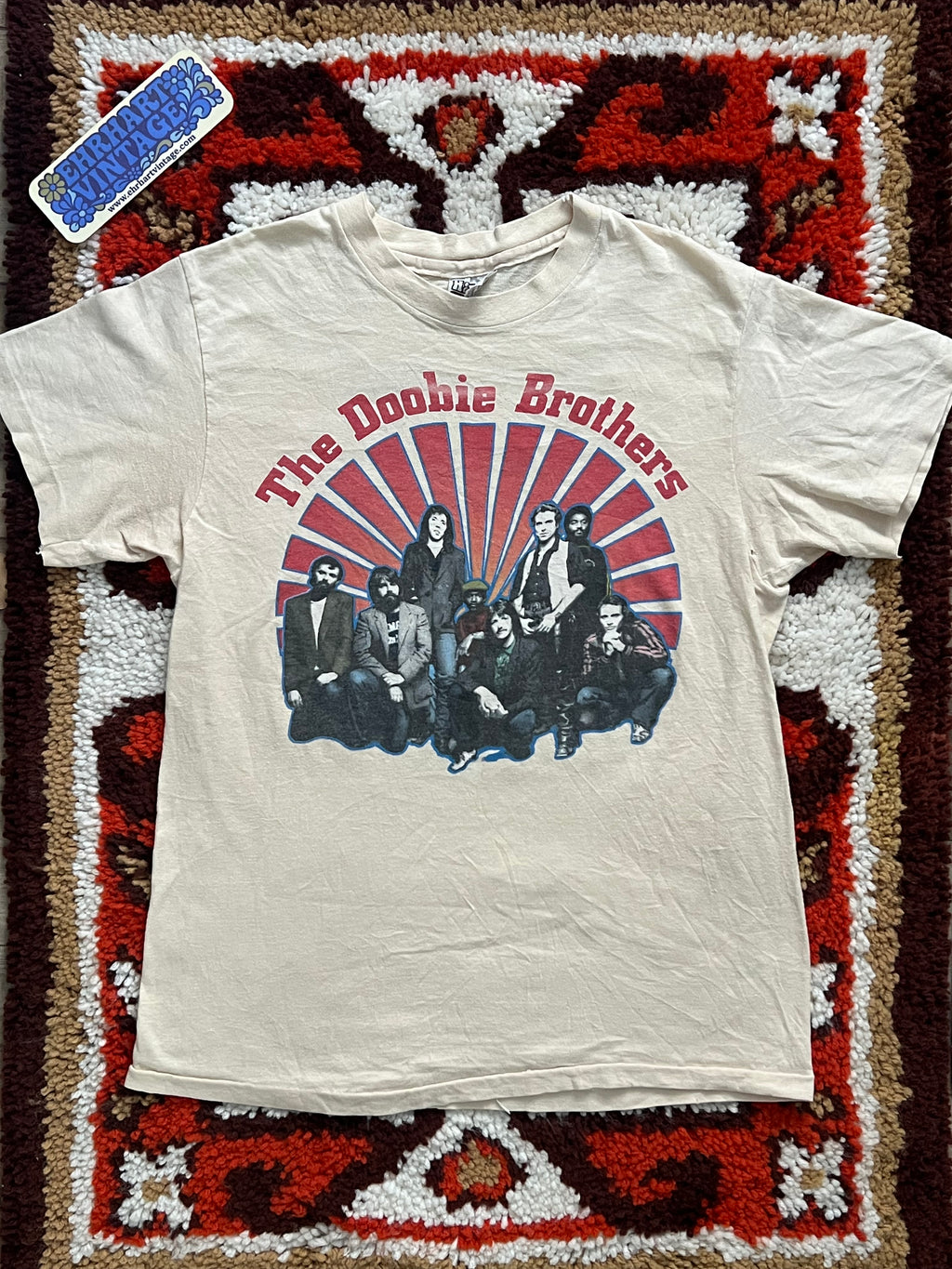 Vintage 1981 Hanes The Doobie Brothers Band T-Shirt- Single Stitch, Made In USA