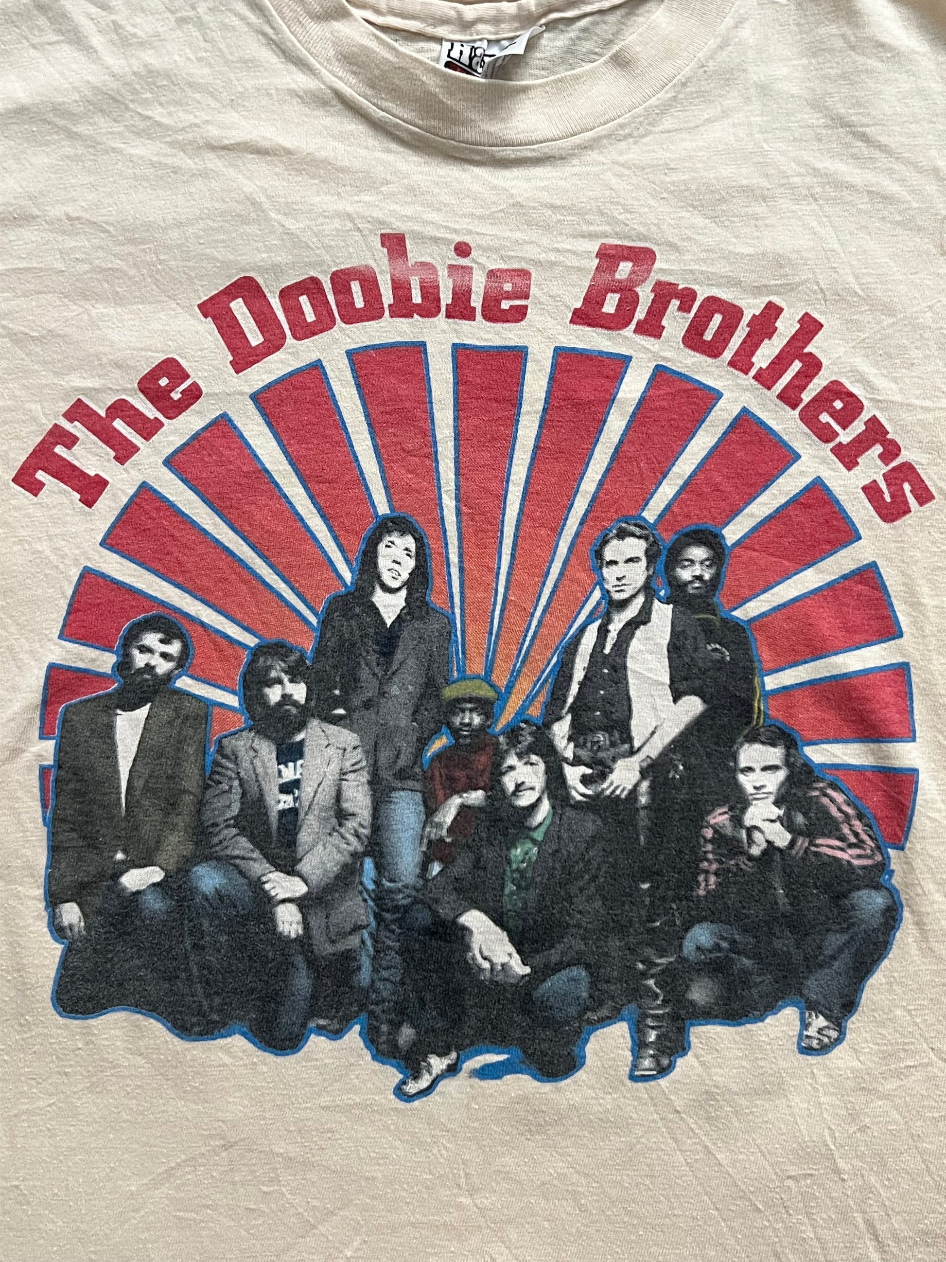 Vintage 1981 Hanes The Doobie Brothers Band T-Shirt- Single Stitch, Made In USA