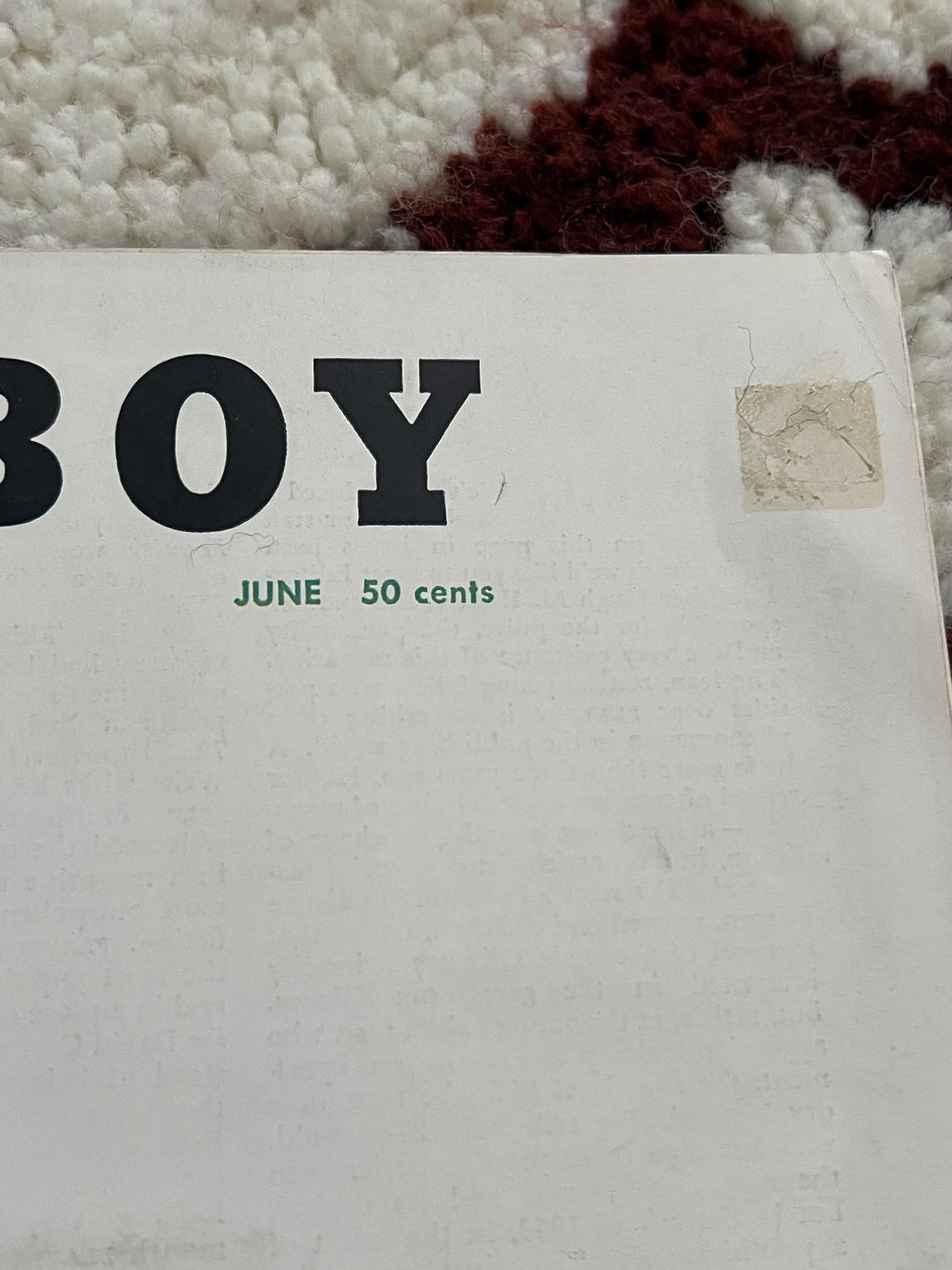 Vintage June 1957 Playboy Magazine Issue | Original Collectible Magazine