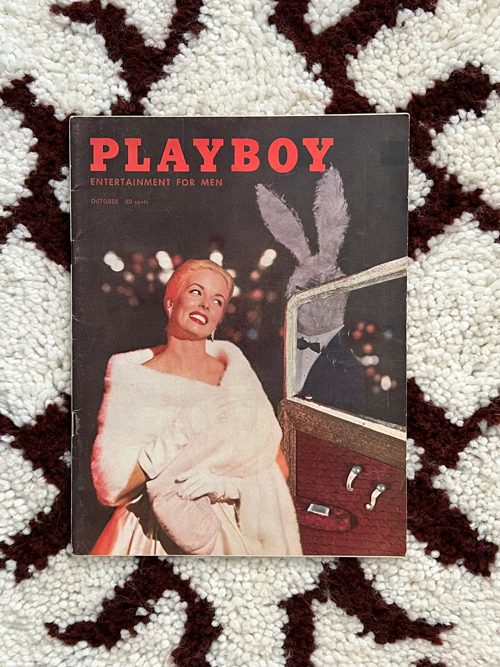 Vintage October 1957 Playboy Magazine Issue  | Original Collectible Magazine