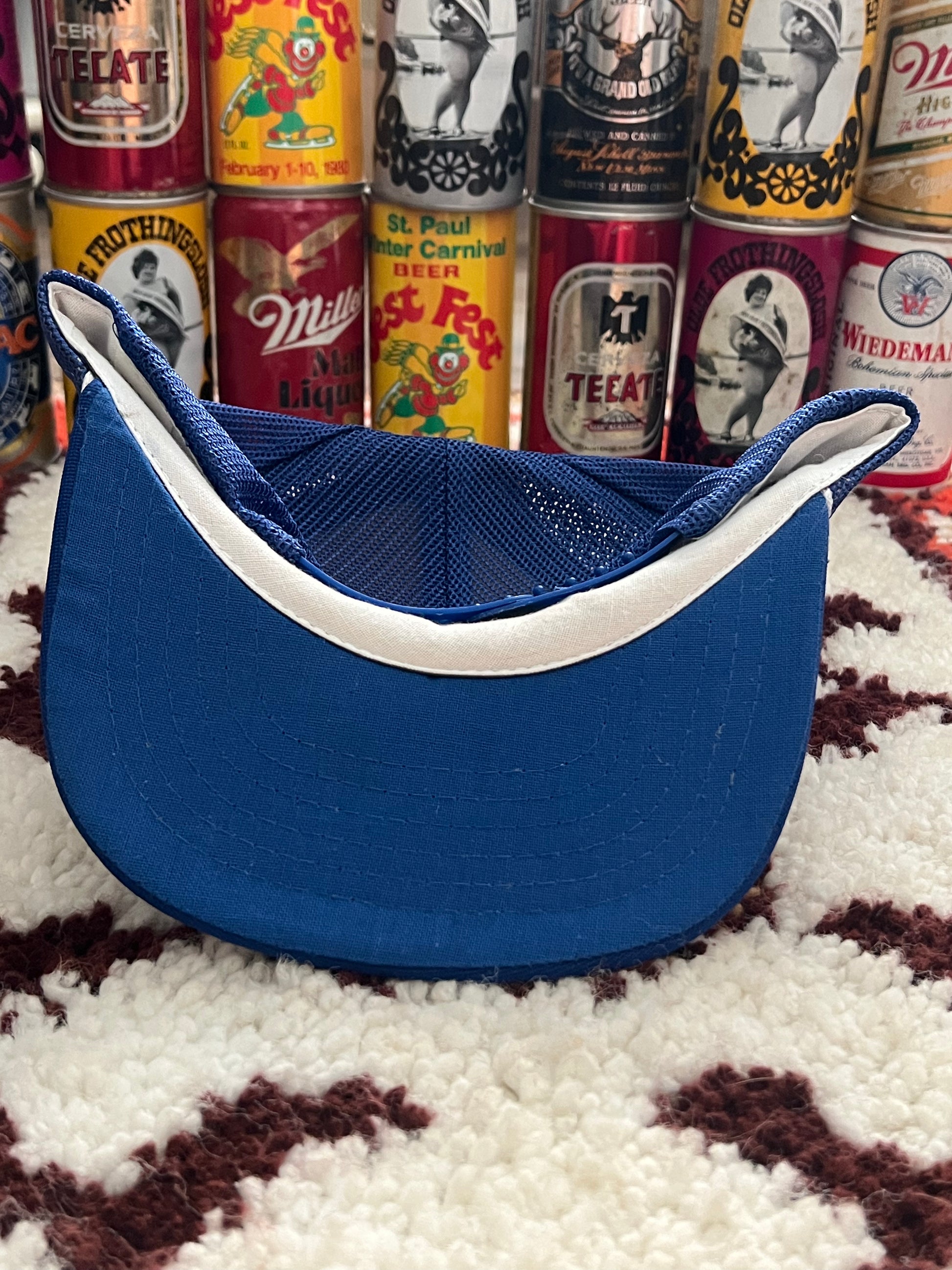 1980s Vintage Yupoong I'm Only Here For The Beer Trucker Hat