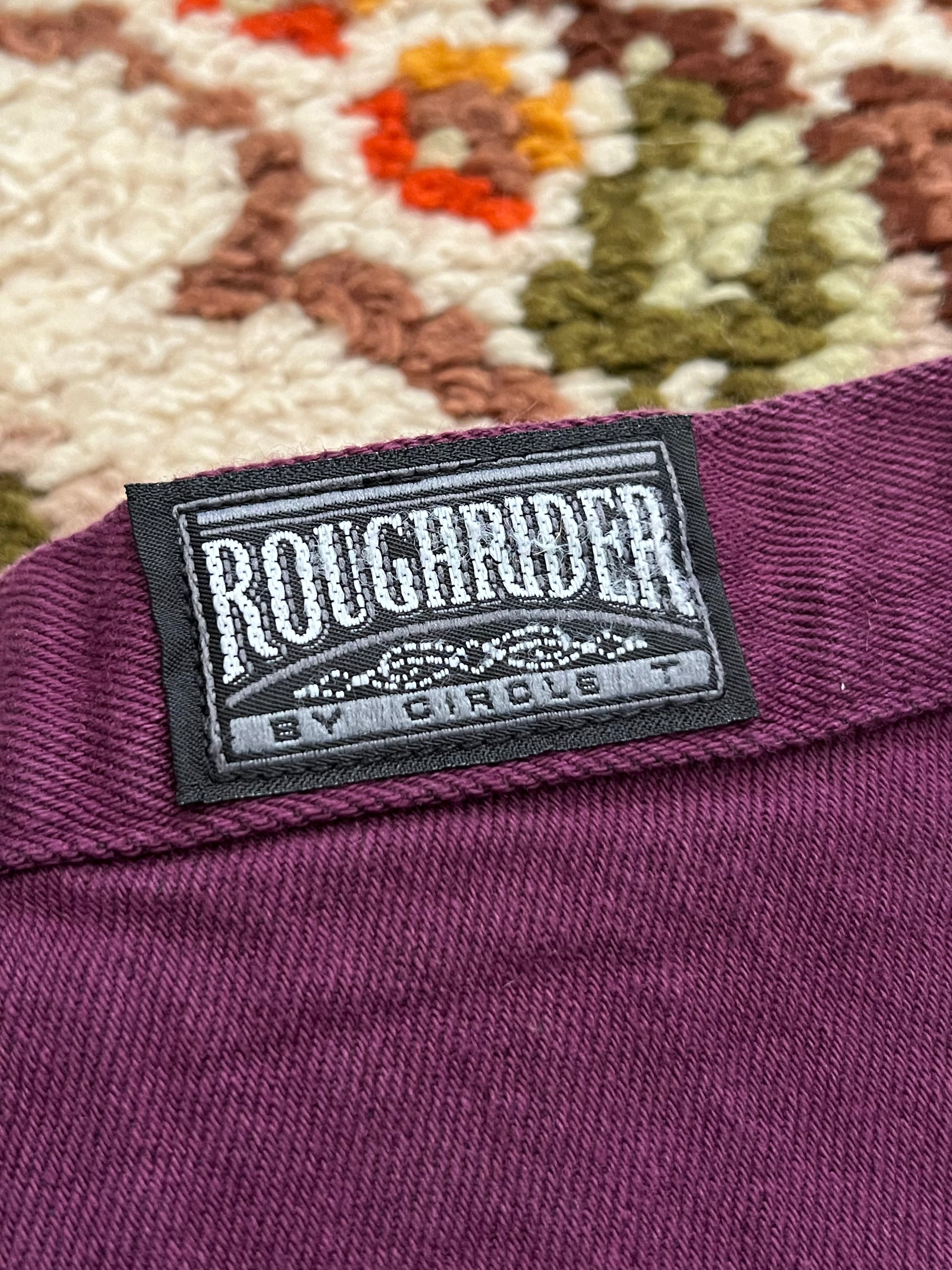 Vintage 1980s Rough Rider By Circle T Plum High-Waisted Jeans Size 3/4- MADE IN USA