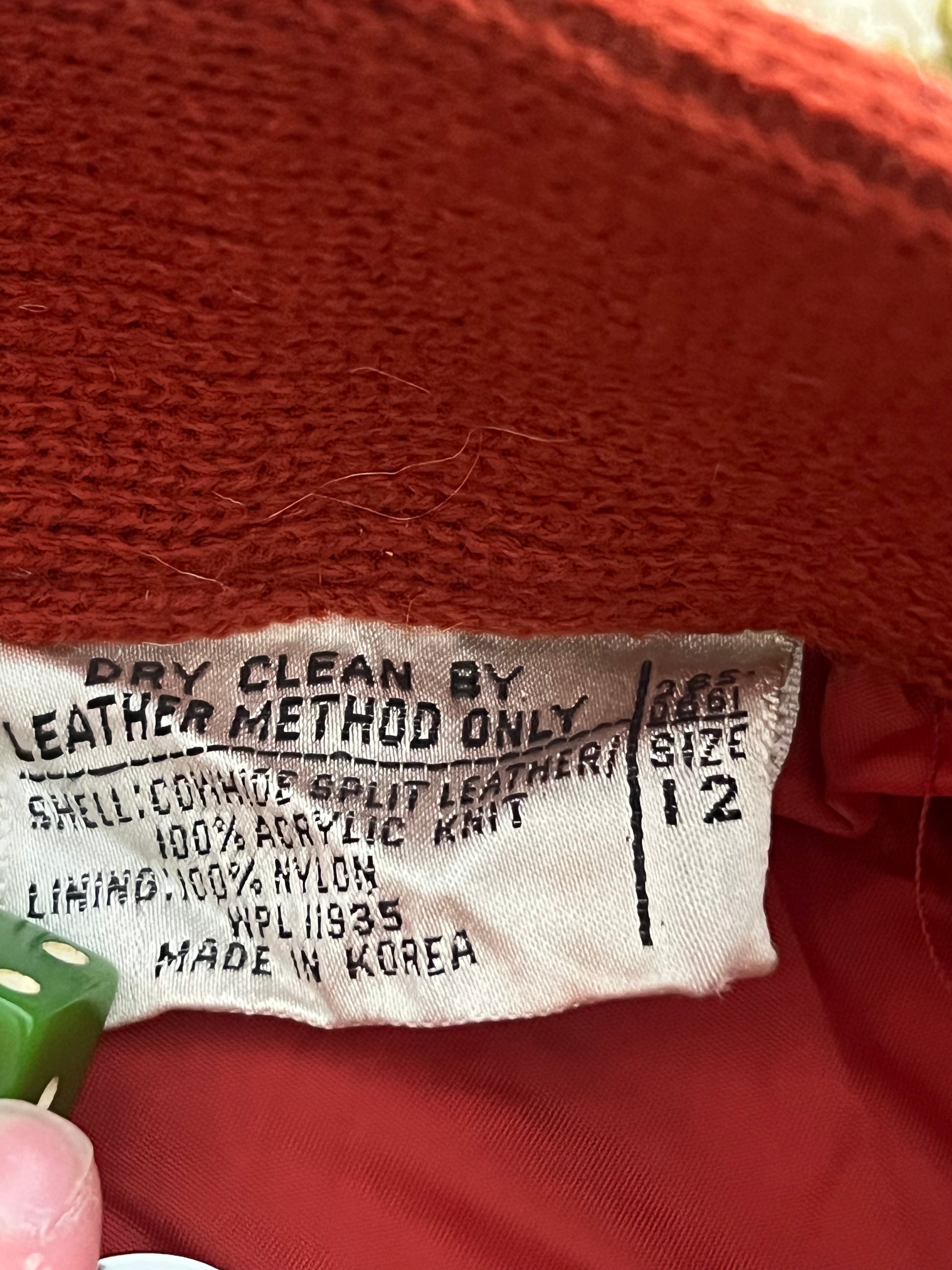 Vintage 1970s Orange/Brown Suede Maxi Skirt Size 12-MADE IN KOREA