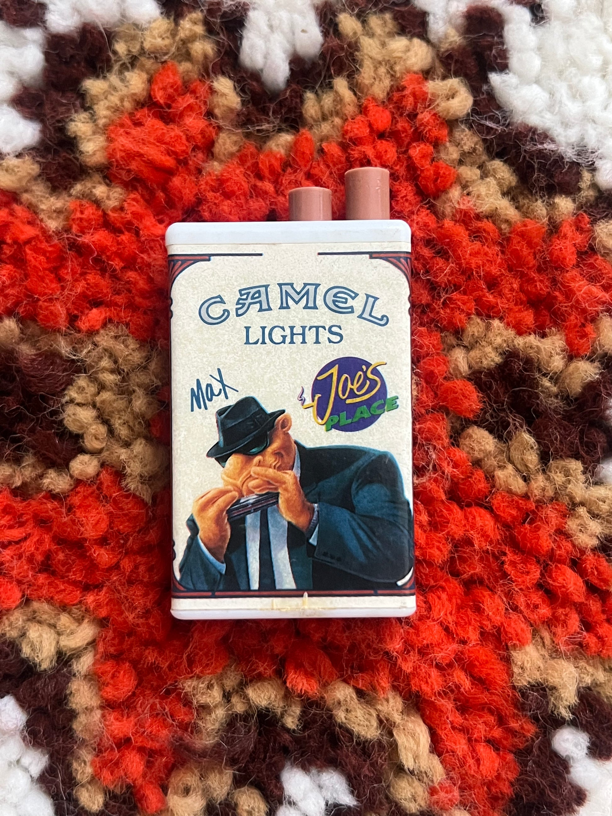 Vintage 1990s Camel Joe Striker Lighter MAX – Zippo Fluid Refillable NOS Promotional Collectible