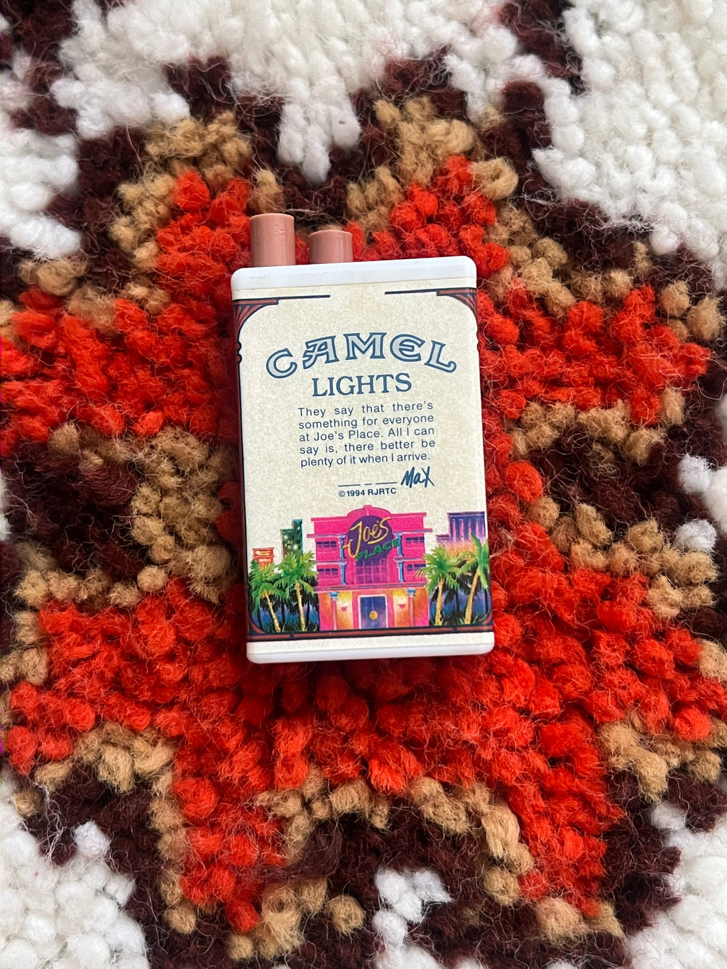 Vintage 1990s Camel Joe Striker Lighter MAX – Zippo Fluid Refillable NOS Promotional Collectible