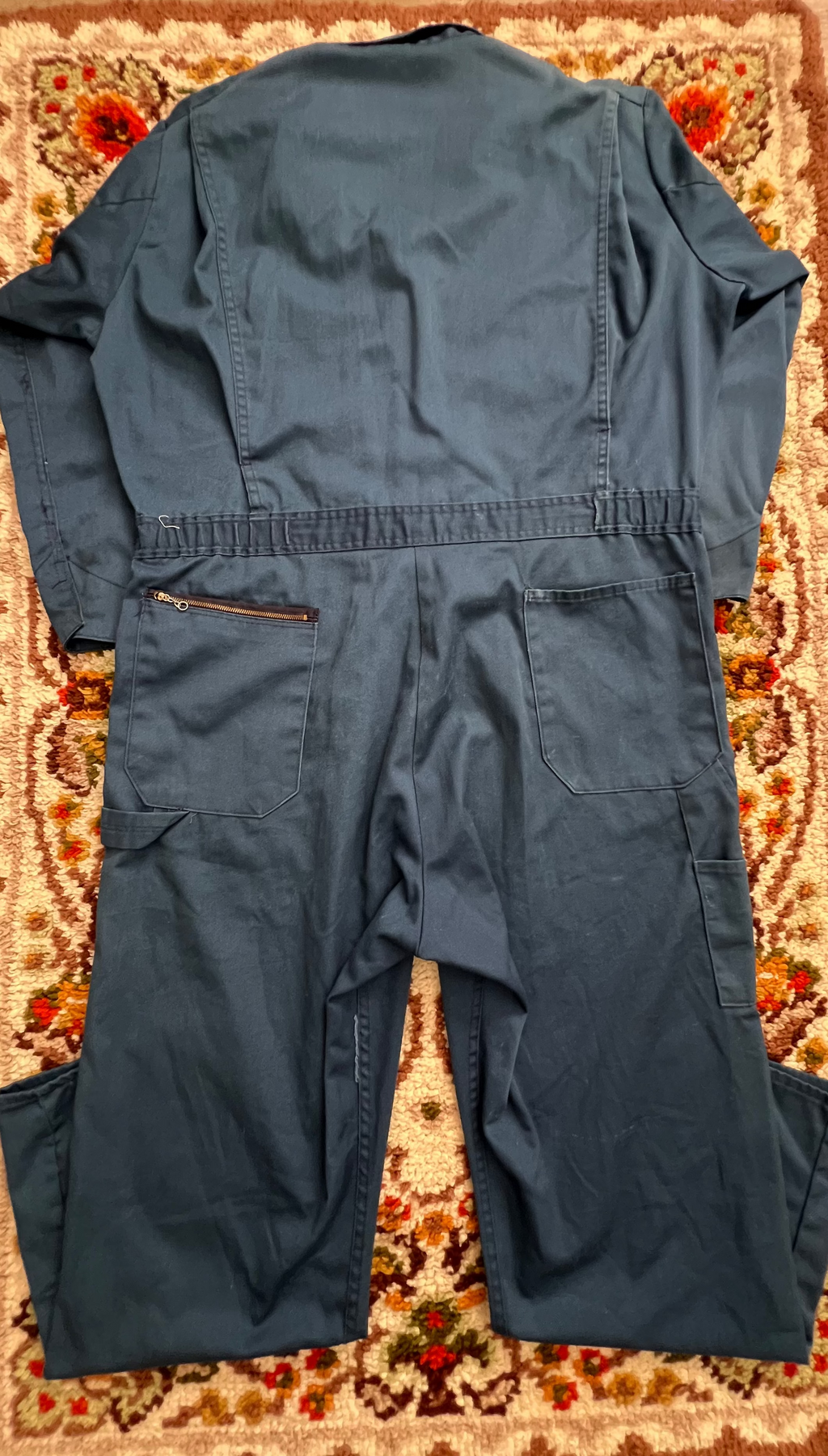 '90s Dickies Vintage Blue Long-Sleeve Jumpsuit 46