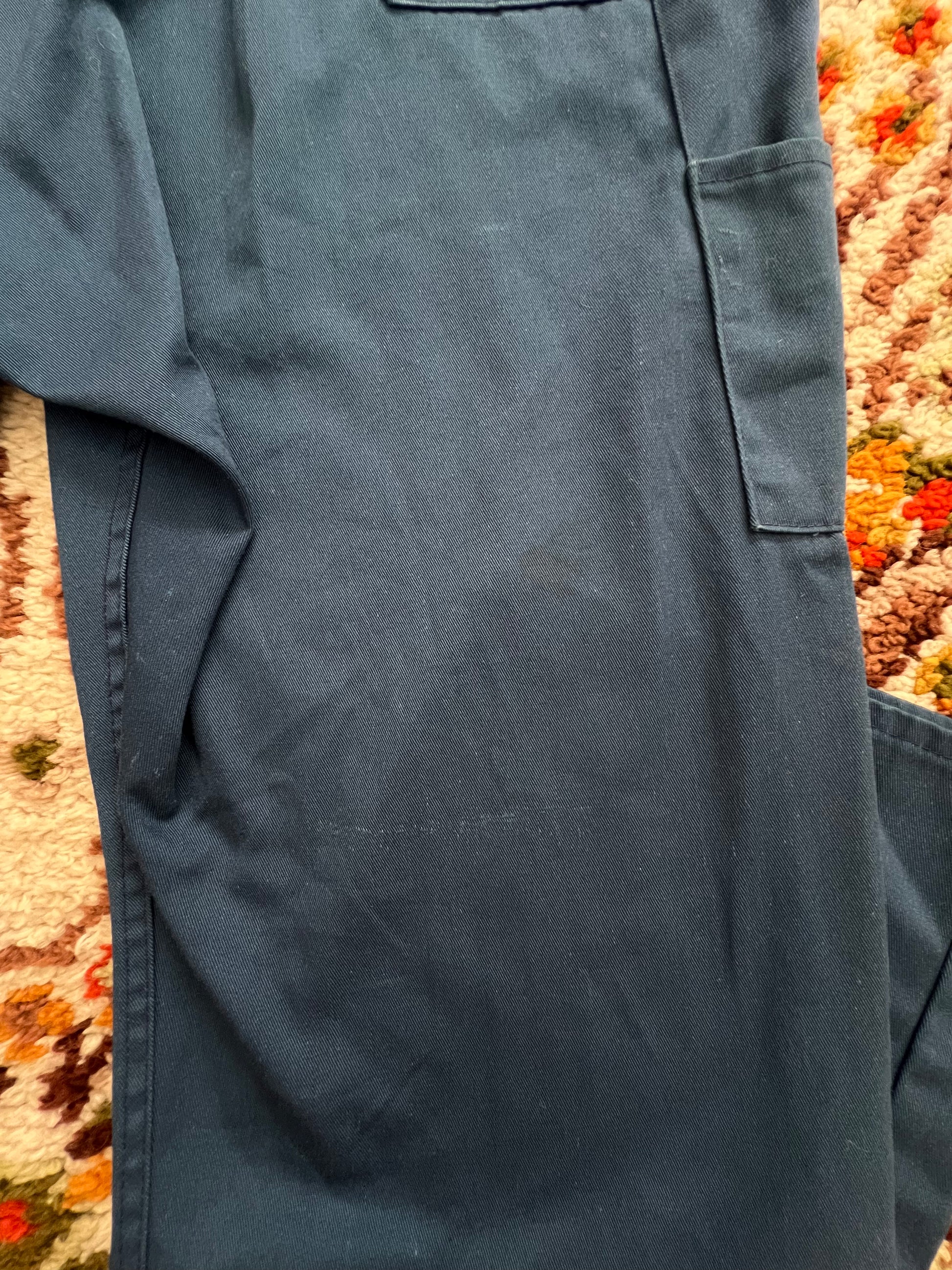 '90s Dickies Vintage Blue Long-Sleeve Jumpsuit 46