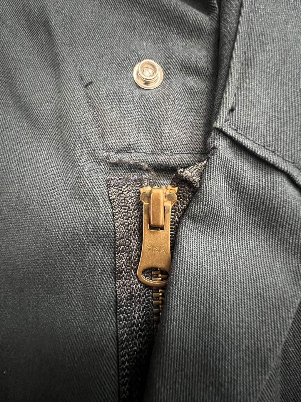 '70s-'80s Walls Vintage Green/Black Long Sleeve Jumpsuit 44