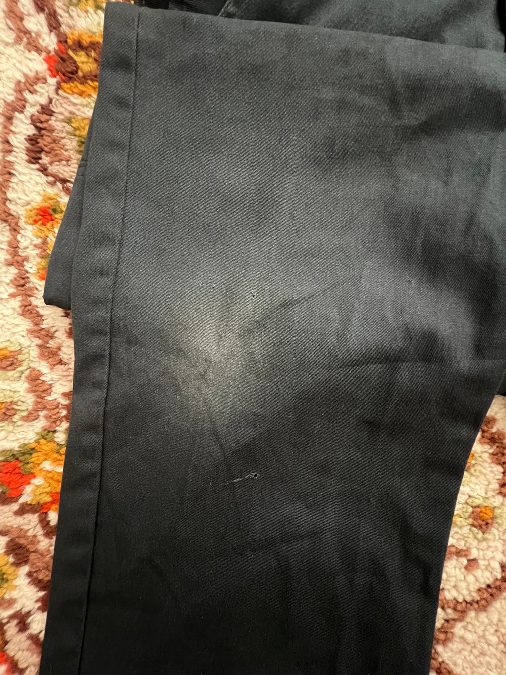 '70s-'80s Walls Vintage Green/Black Long Sleeve Jumpsuit 44