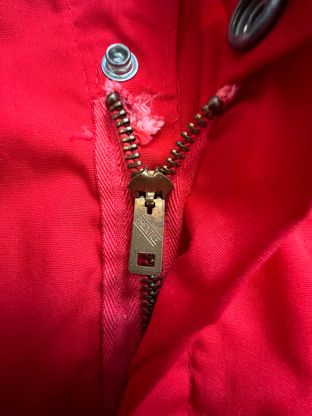 '70s Wrangler Vintage Big-Ben Red Short-Sleeve Jumpsuit W/ Patches M