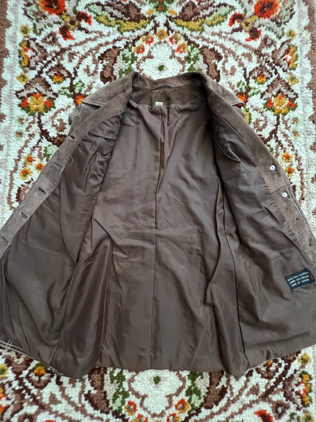 '70s Vintage '70s Brown Suede Button-Up Jacket M