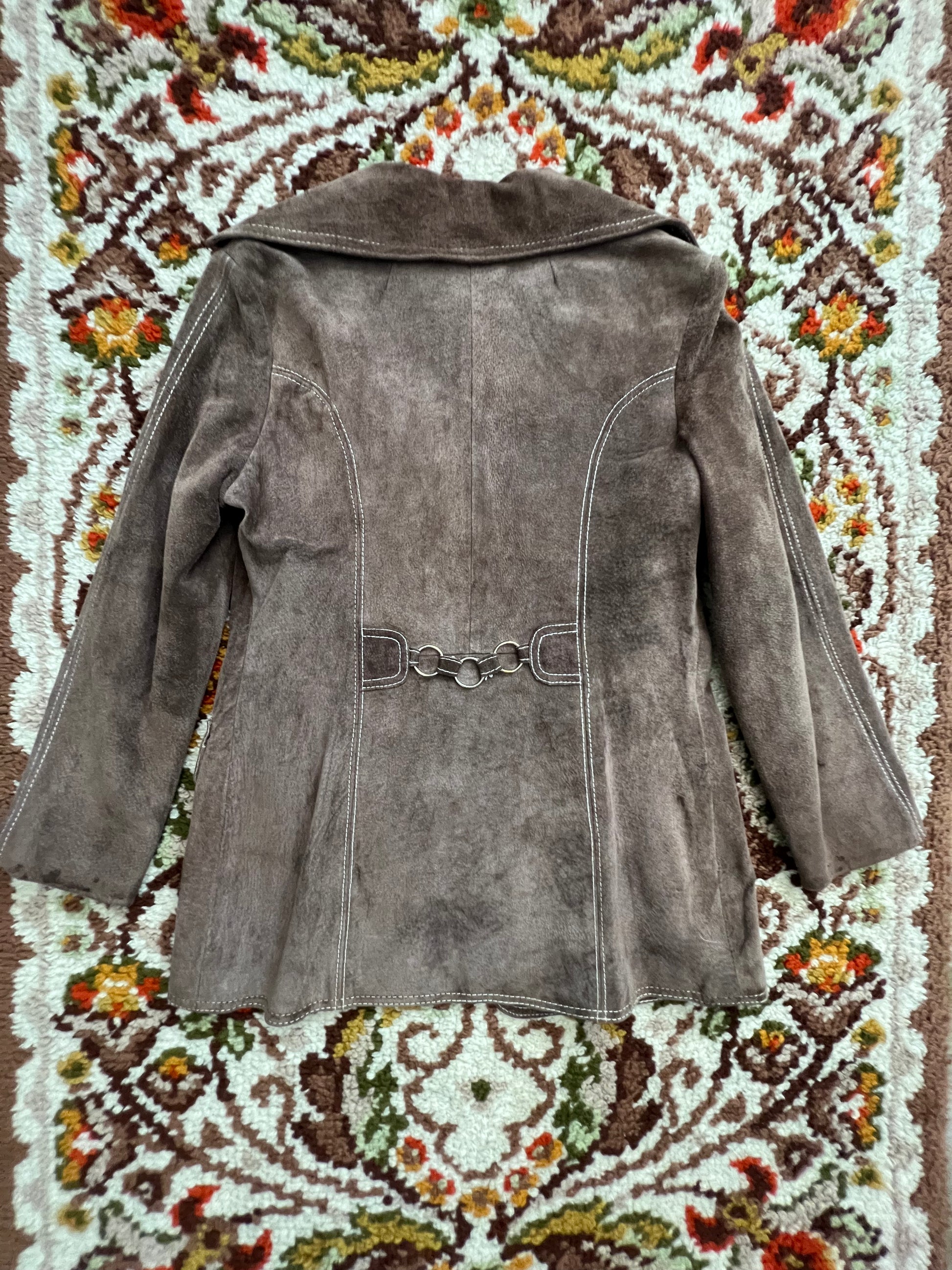 '70s Vintage '70s Brown Suede Button-Up Jacket M