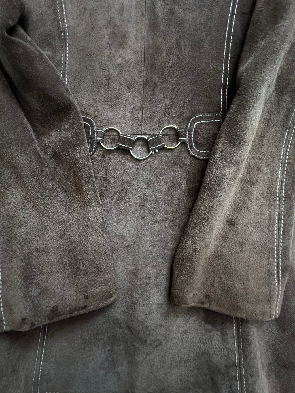 '70s Vintage '70s Brown Suede Button-Up Jacket M