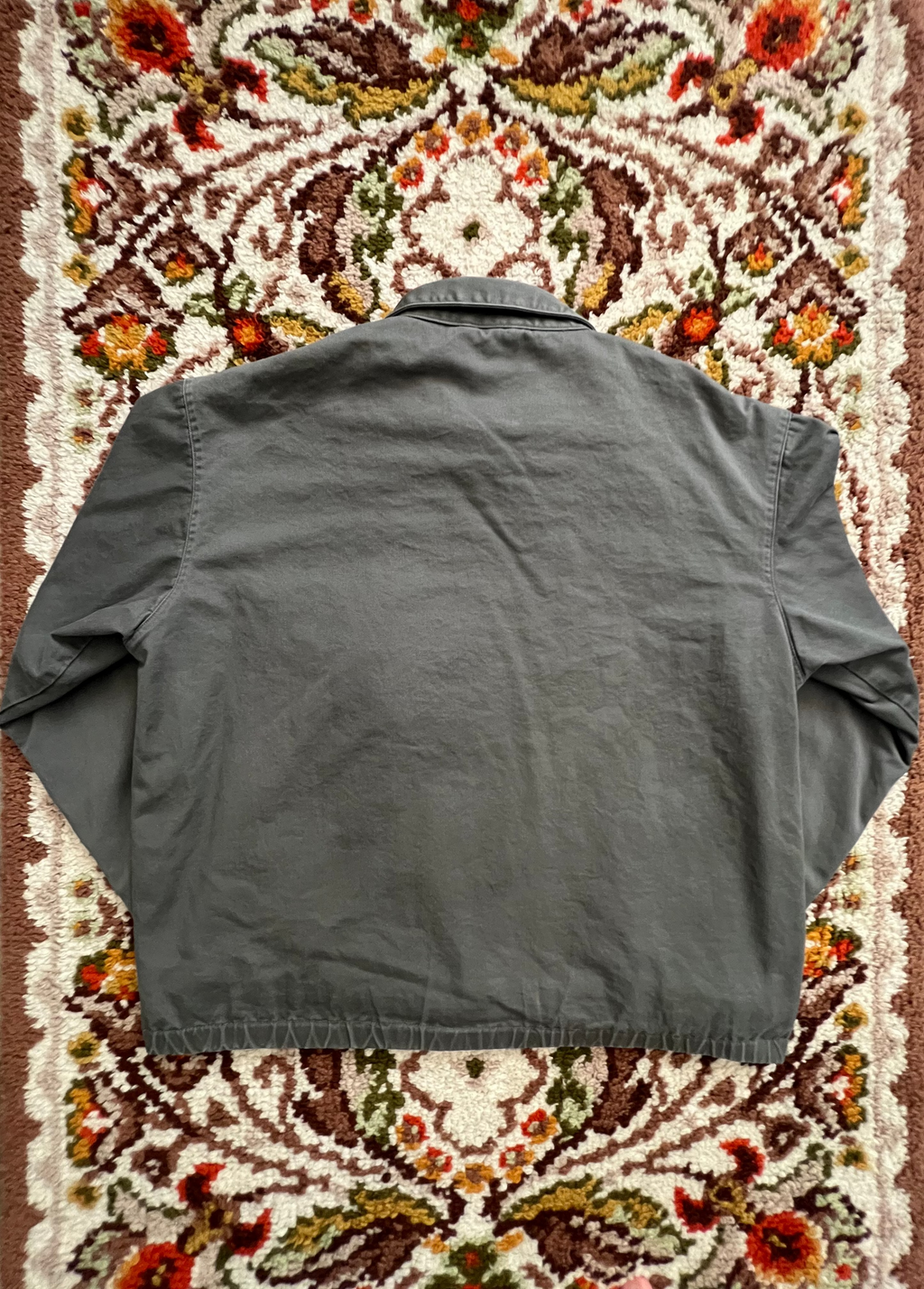 '90s Cambridge Vintage Green Flannel-Lined Jacket M