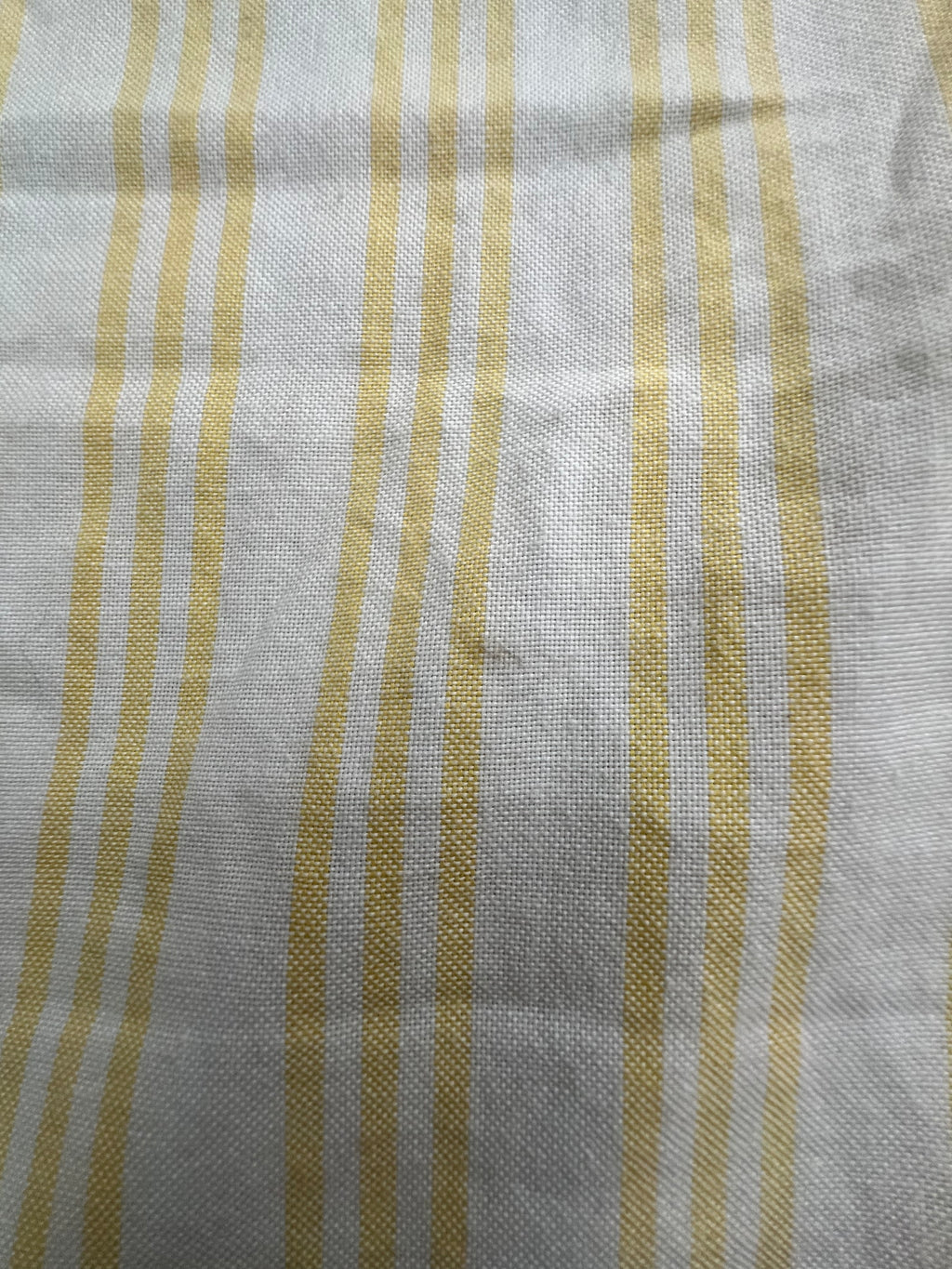 '70s-'80s Melissa Petites Vintage Yellow Striped Short Sleeve Midi Dress 10