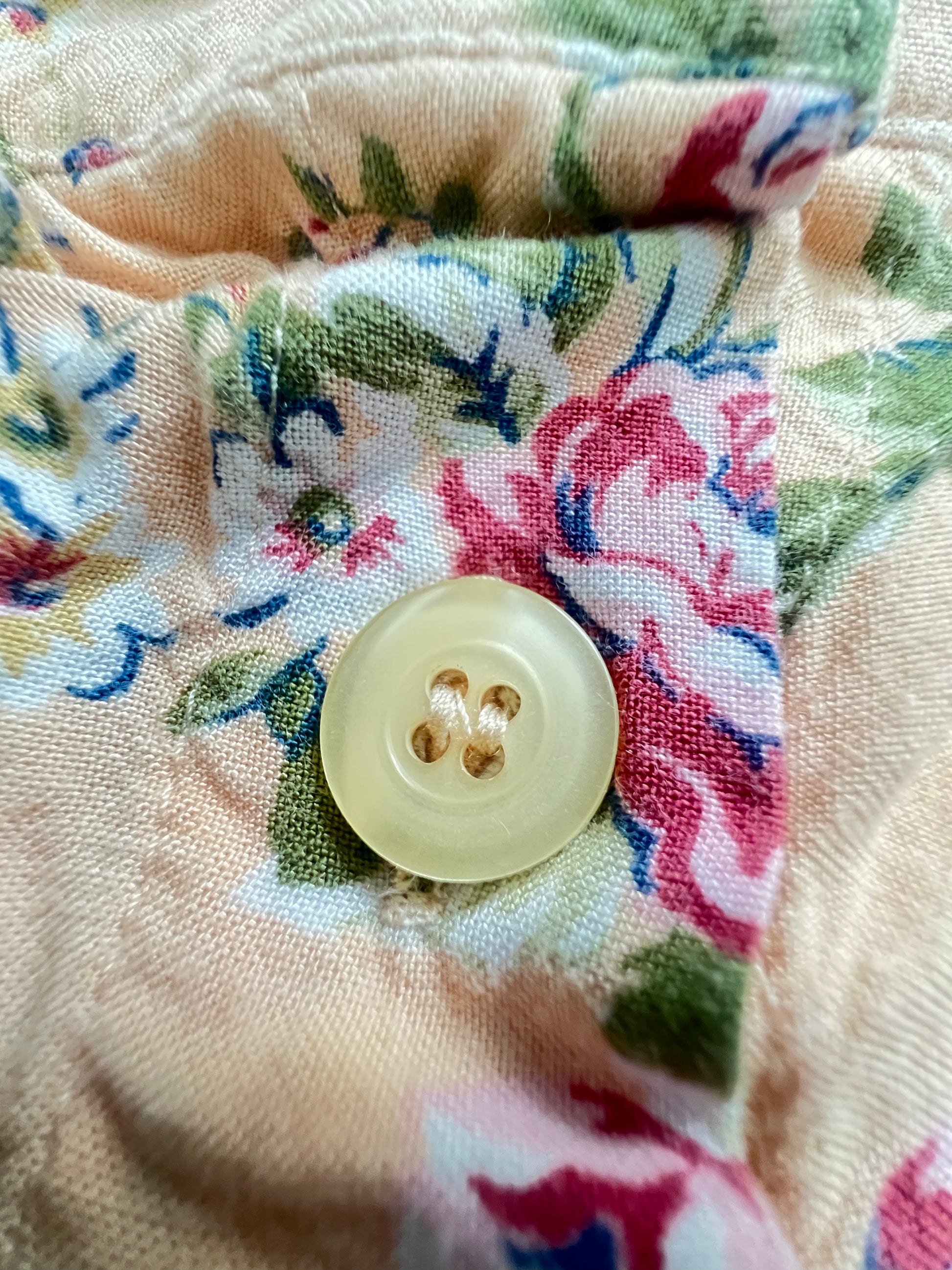 '80s-'90s Capacity Vintage Pink Floral Midi Skirt M