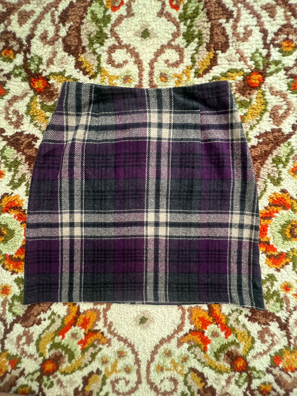 '90s Giorgio Fiorlini Vintage Purple Plaid Mini Skirt 4