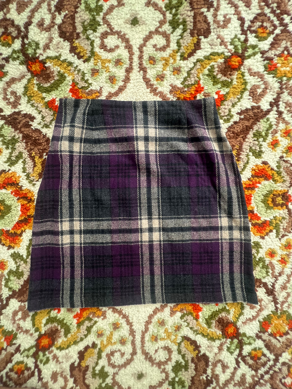 '90s Giorgio Fiorlini Vintage Purple Plaid Mini Skirt 4
