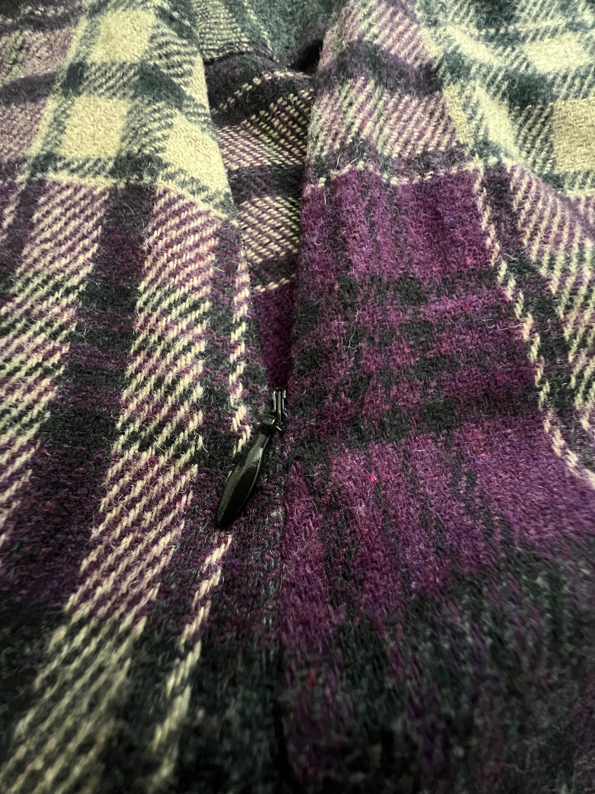 '90s Giorgio Fiorlini Vintage Purple Plaid Mini Skirt 4