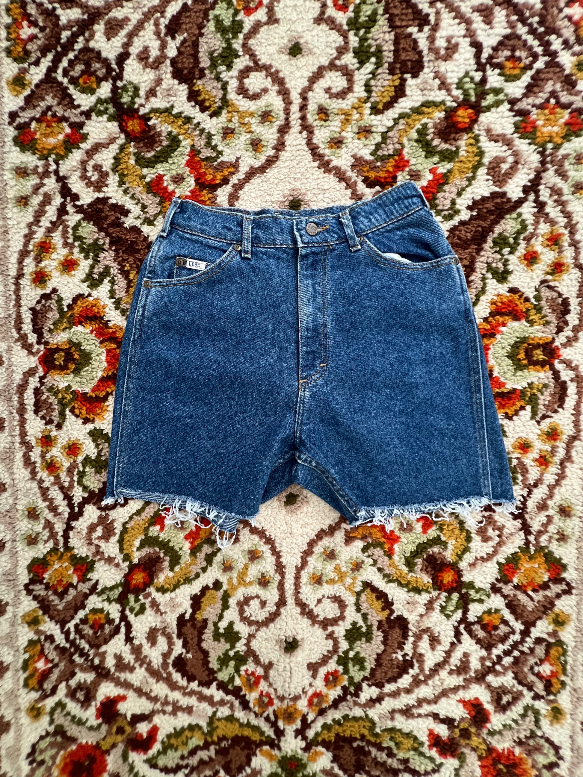 '80s-'90s Lee Vintage Medium Wash Cut-Off Shorts 10P