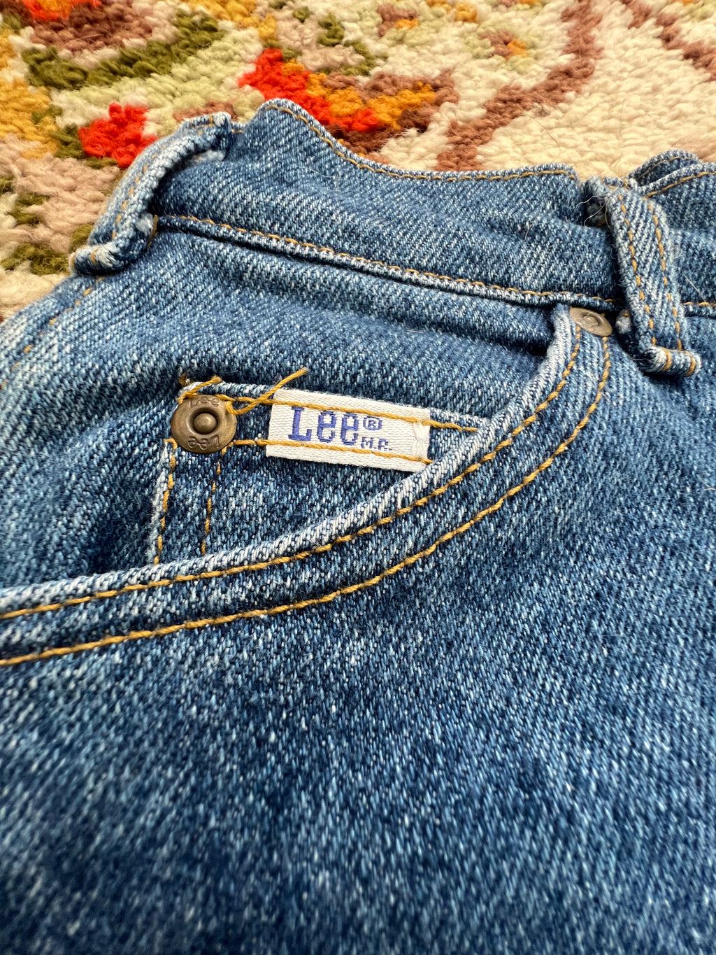 '80s-'90s Lee Vintage Medium Wash Cut-Off Shorts 10P