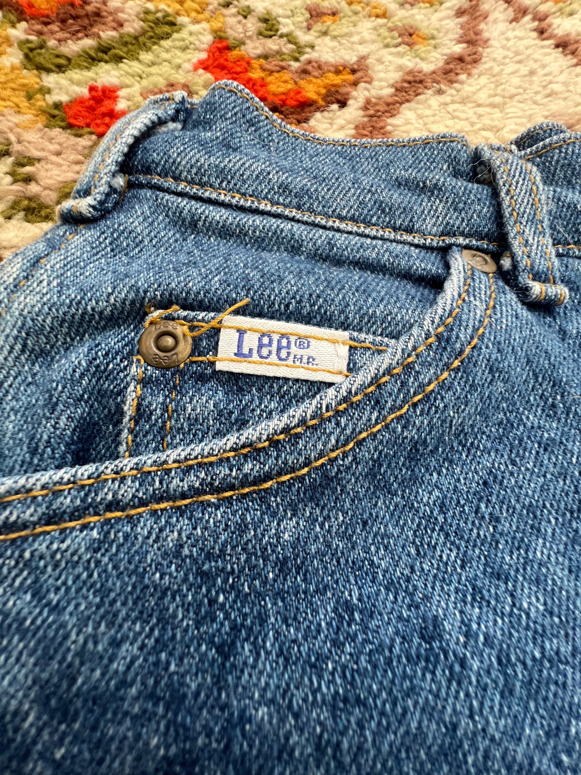 '80s-'90s Lee Vintage Medium Wash Cut-Off Shorts 10P