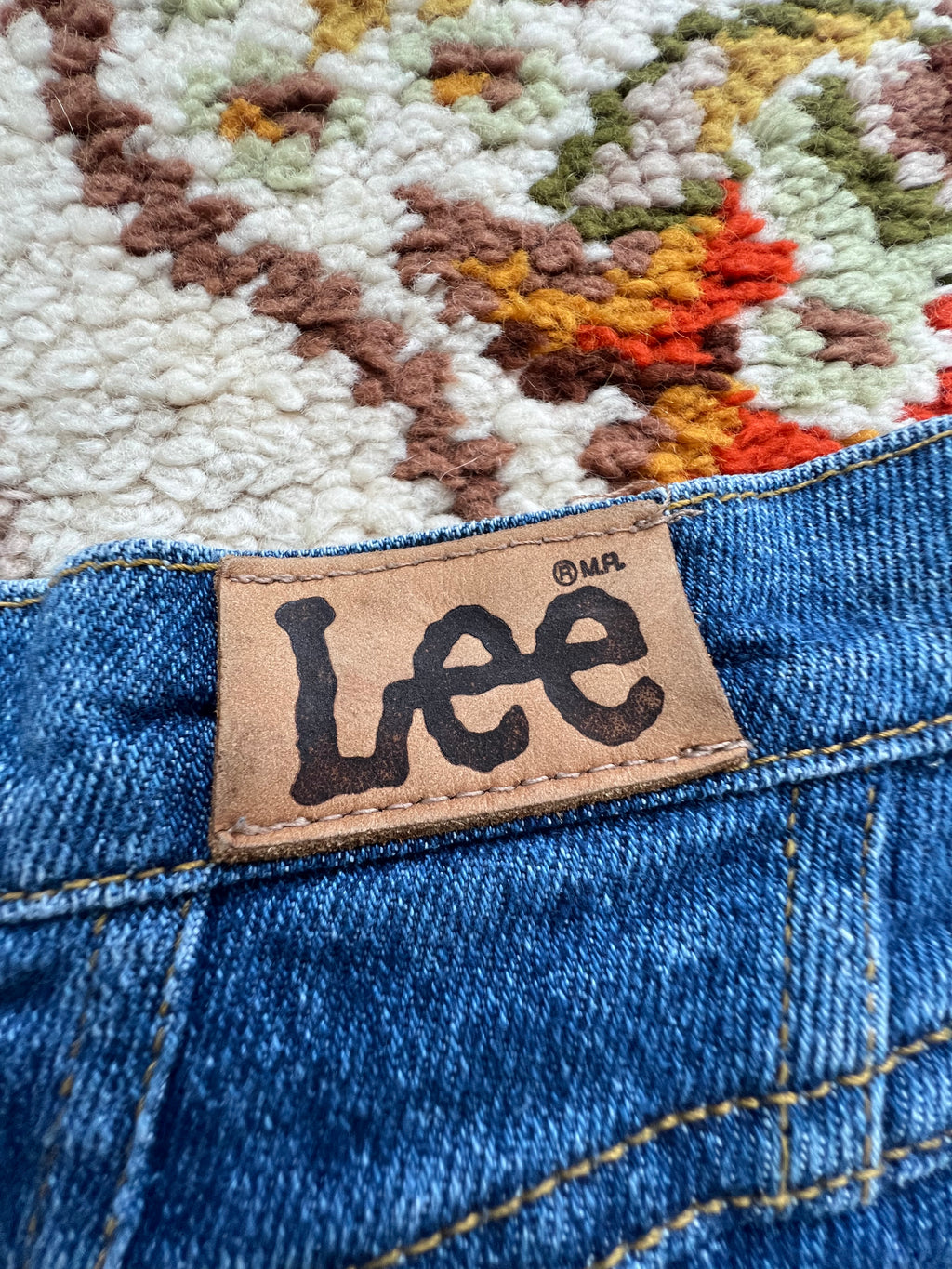 '80s-'90s Lee Vintage Medium Wash Cut-Off Shorts 10P