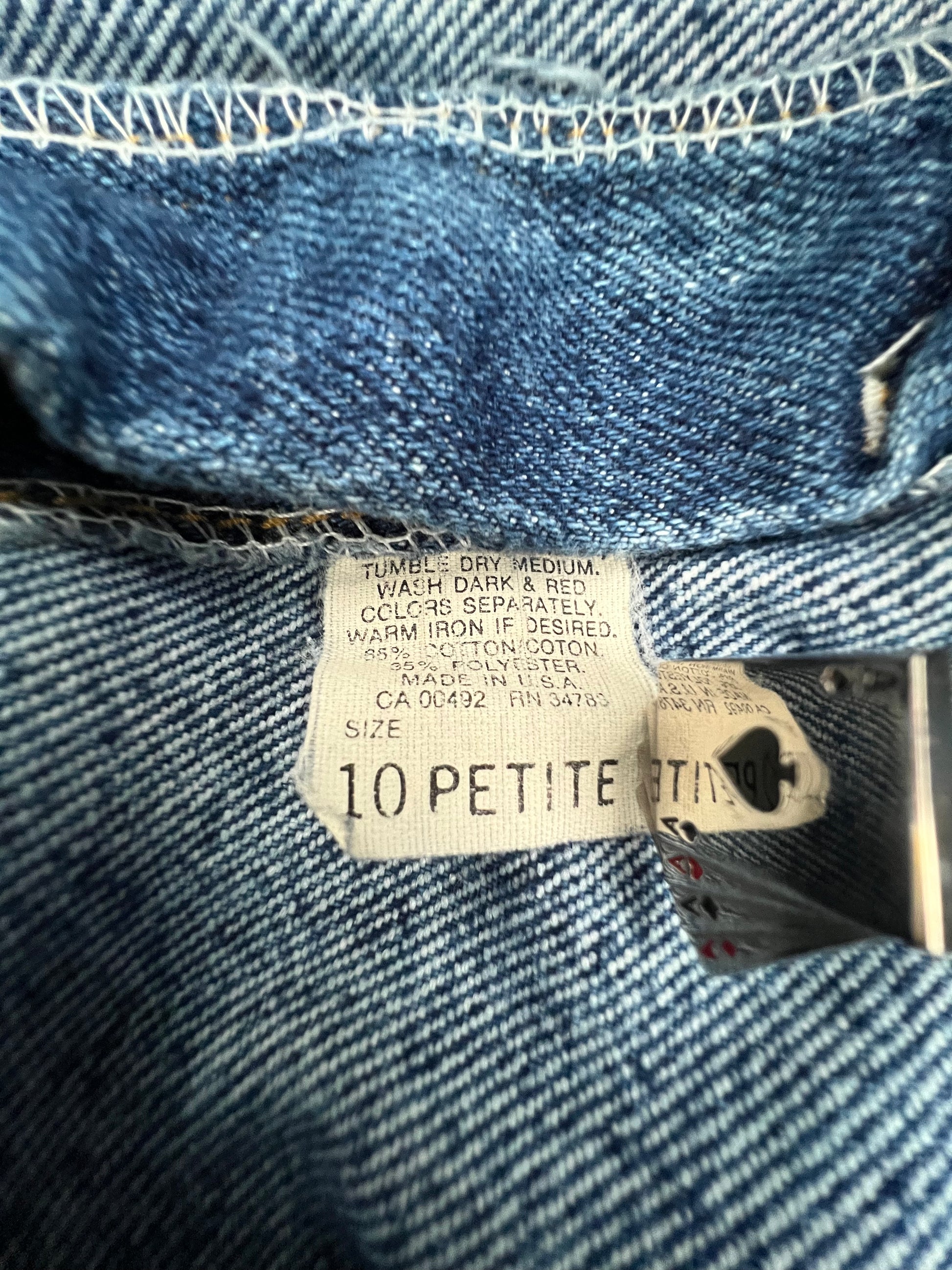 '80s-'90s Lee Vintage Medium Wash Cut-Off Shorts 10P