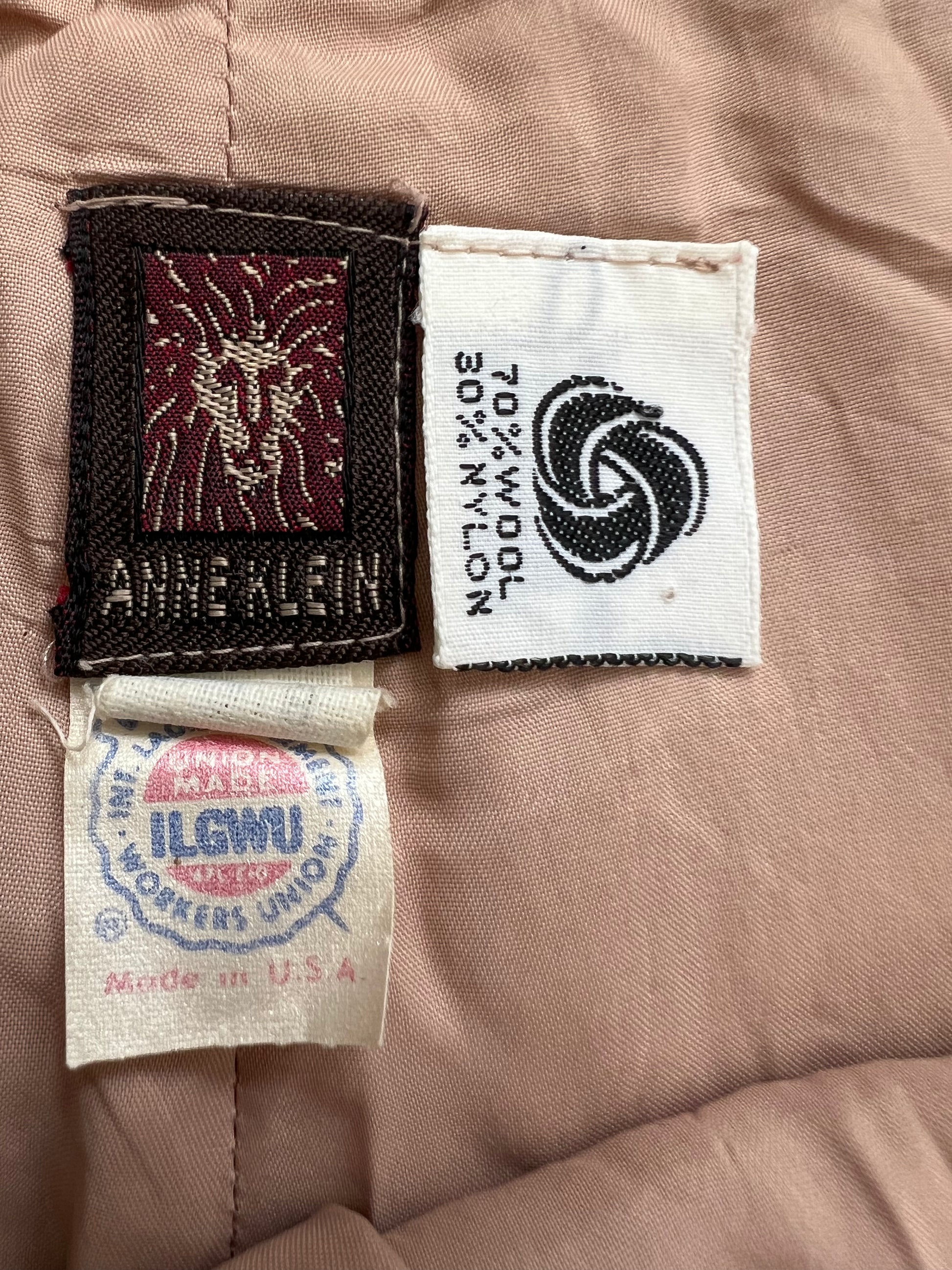 '70s Anne Klein Vintage Salmon Tweed Pleated Pants Union Made 8