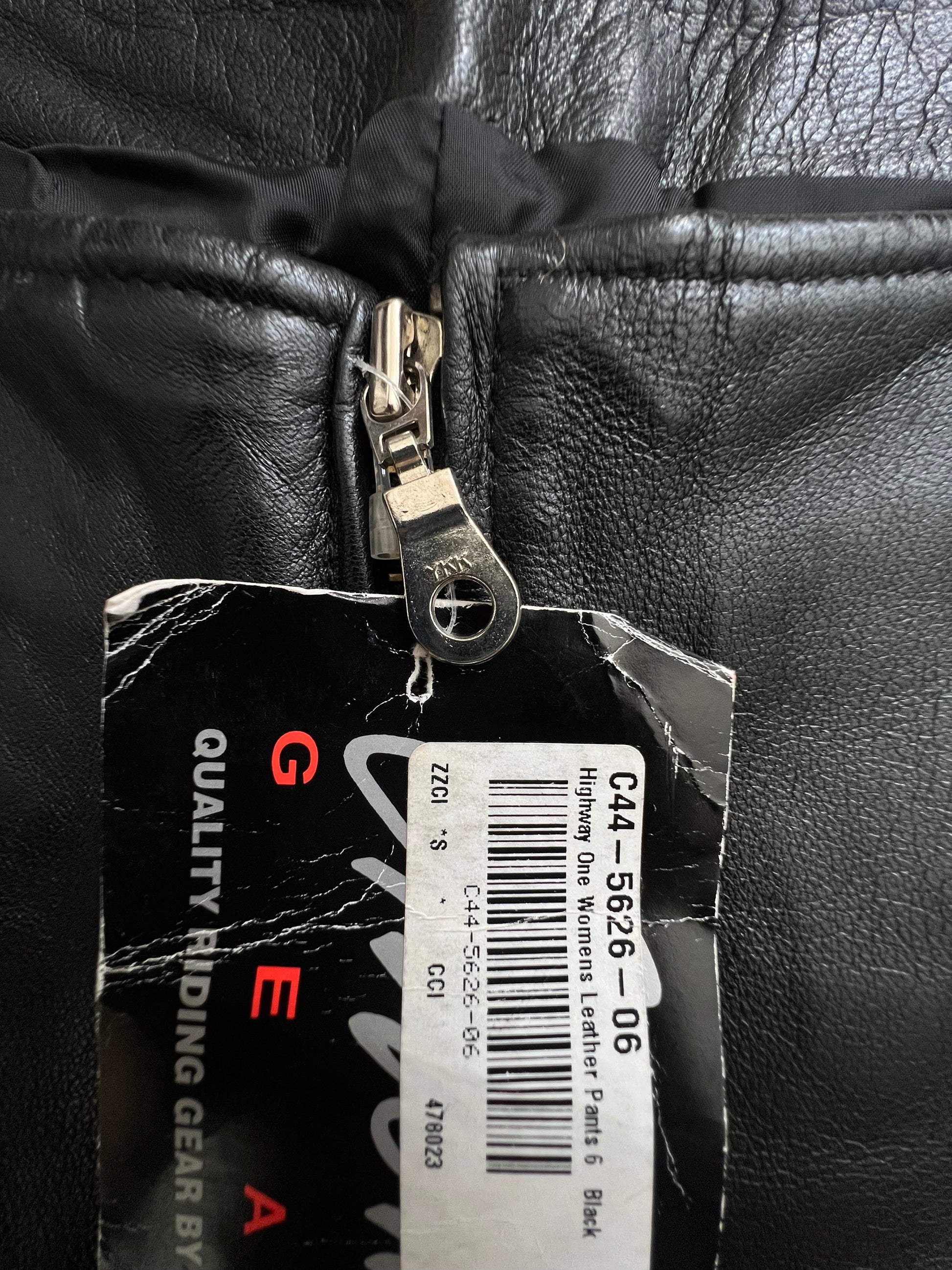 '90s First Genuine Leather Vintage Black Skinny-Leg Pants NWT 6