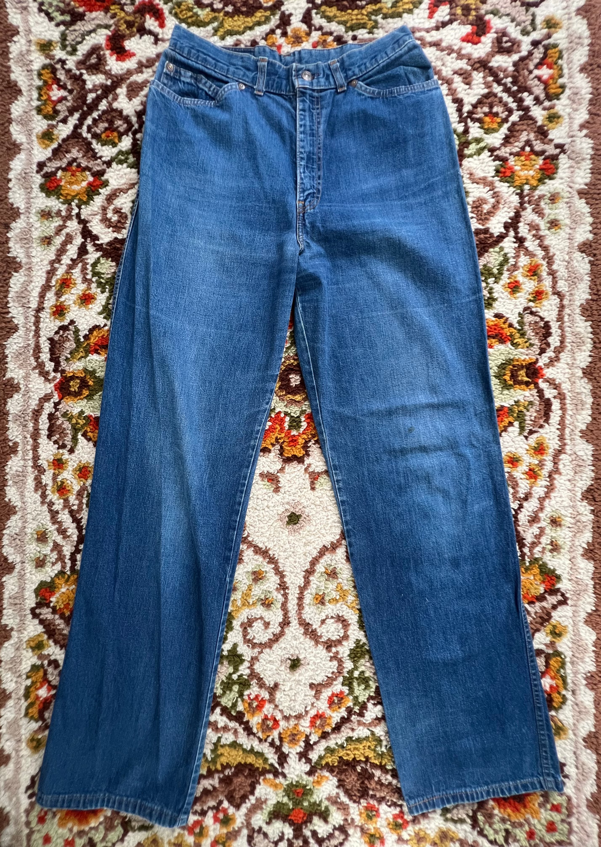 '70s Levi's Vintage Orange Tab 514 Dark Wash Jeans 31x34